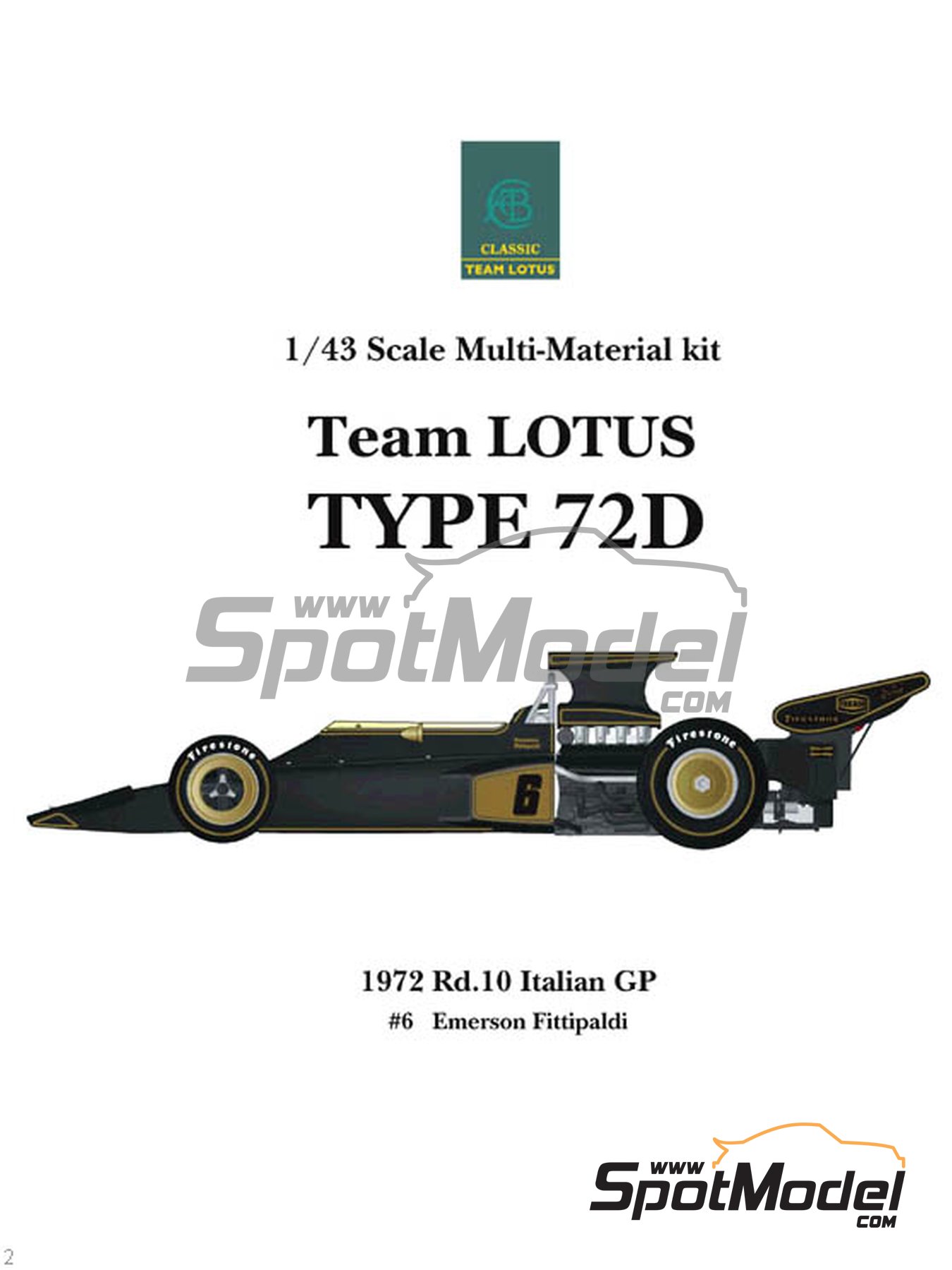 Details about   DeAGOSTINI Formula 1 machine collection No.49 LOTUS 72D 1/43 scale from Japan 