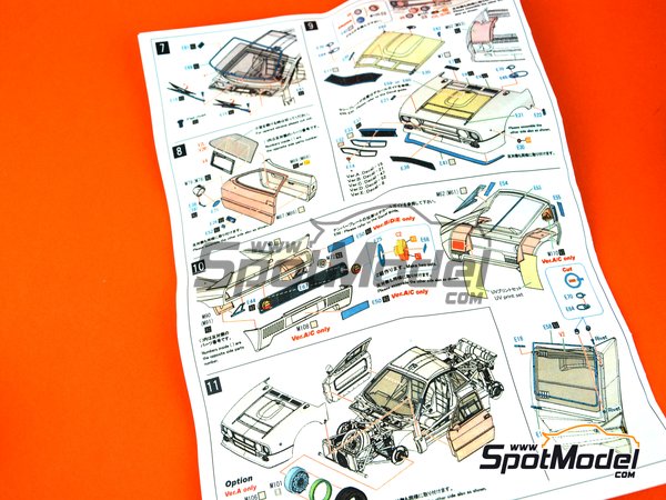 Image 23: Lancia 037 Rally Jolly Club Totip - Tour de Corse 1984 | Model car kit in 1/43 scale manufactured by Model Factory Hiro (ref.&nbsp;MFH-K560, also K-560)
