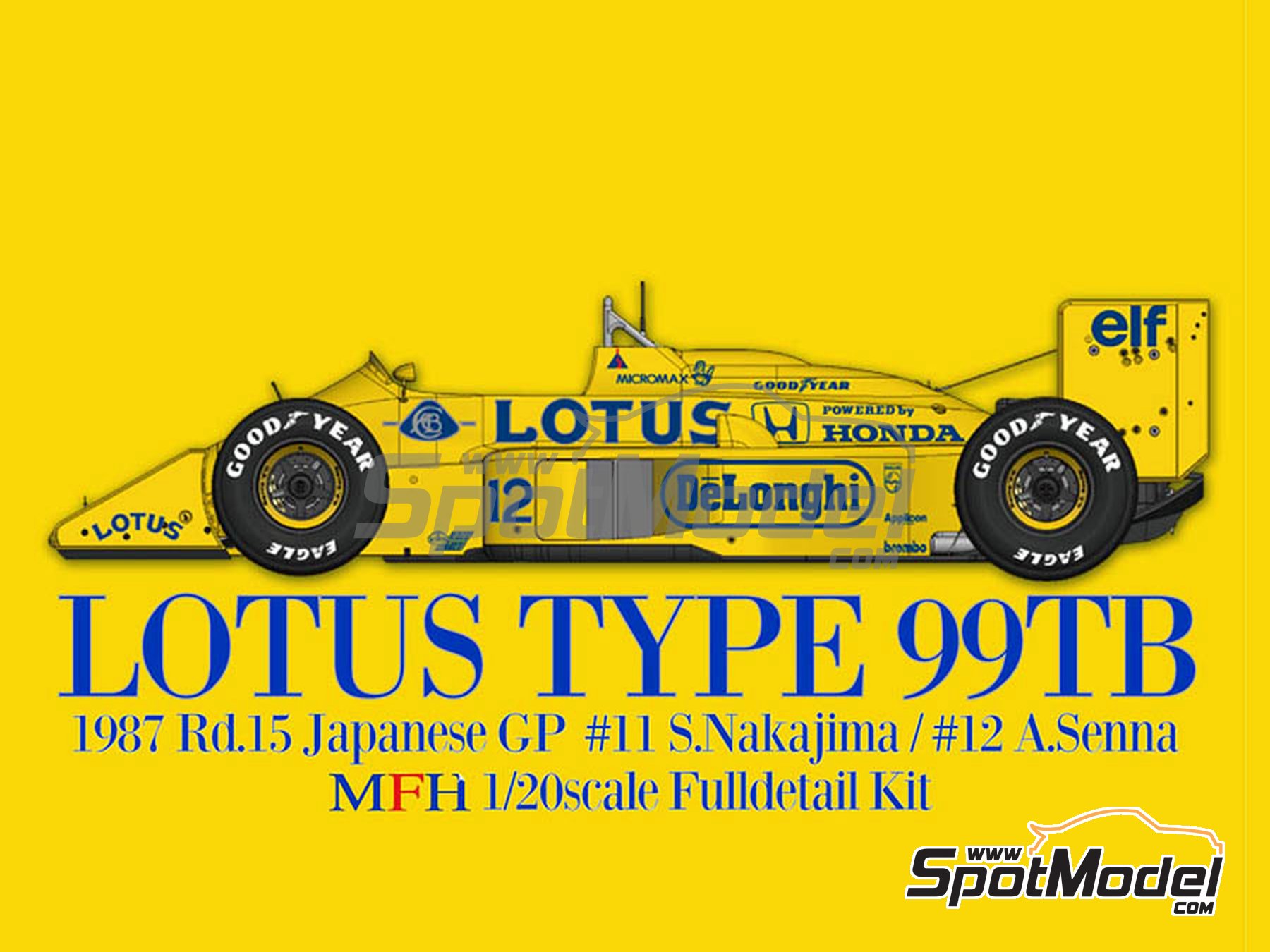 LOTUS 99T 1987 Nakajima Satoru Formula one F1 Formula 1 Racing car 1/43 Die Cast