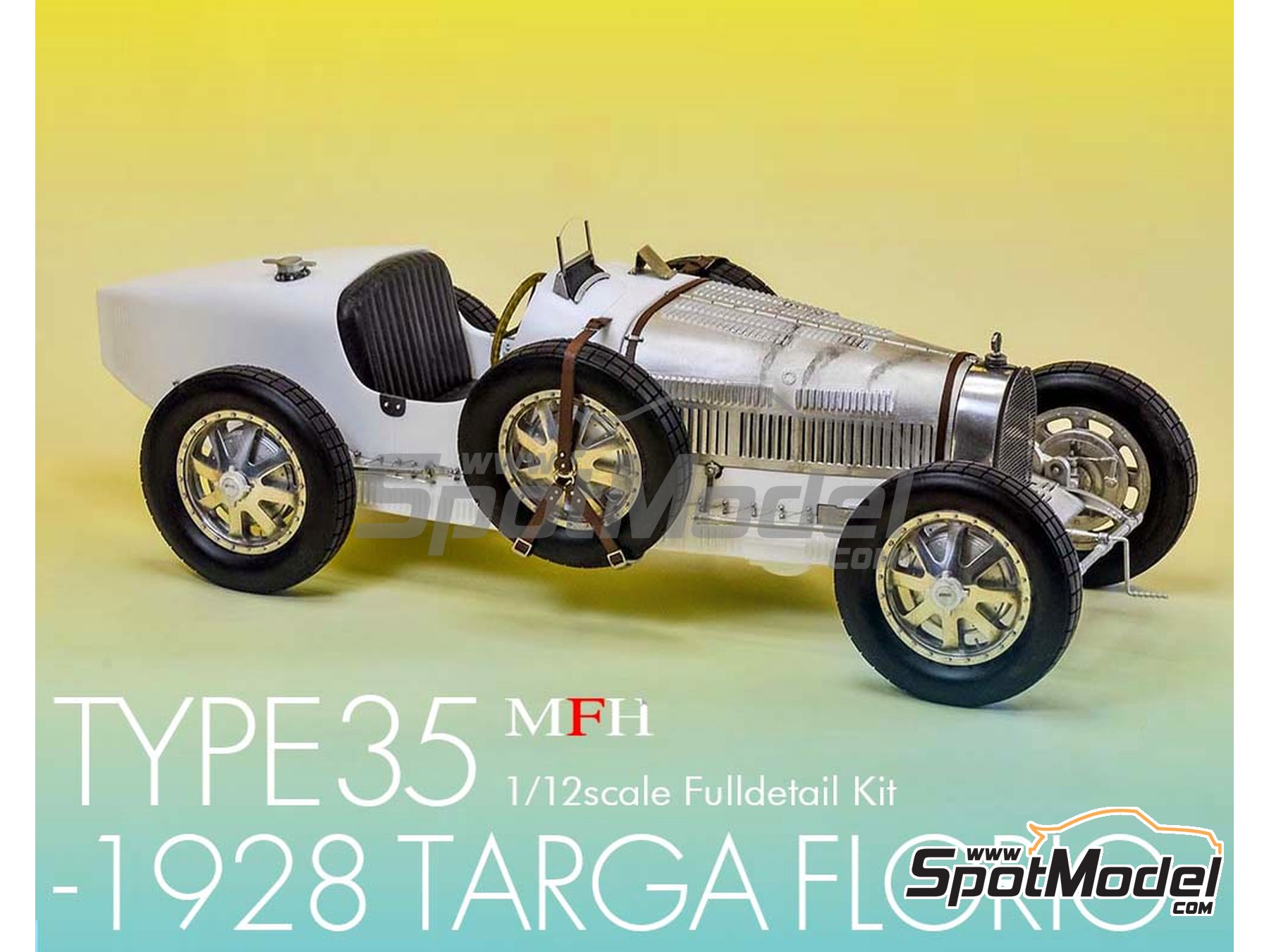 1/20 Maquette en Kit BUGATTI TYPE 35 GP Monaco 1929/1930 model factory hiro  K76 