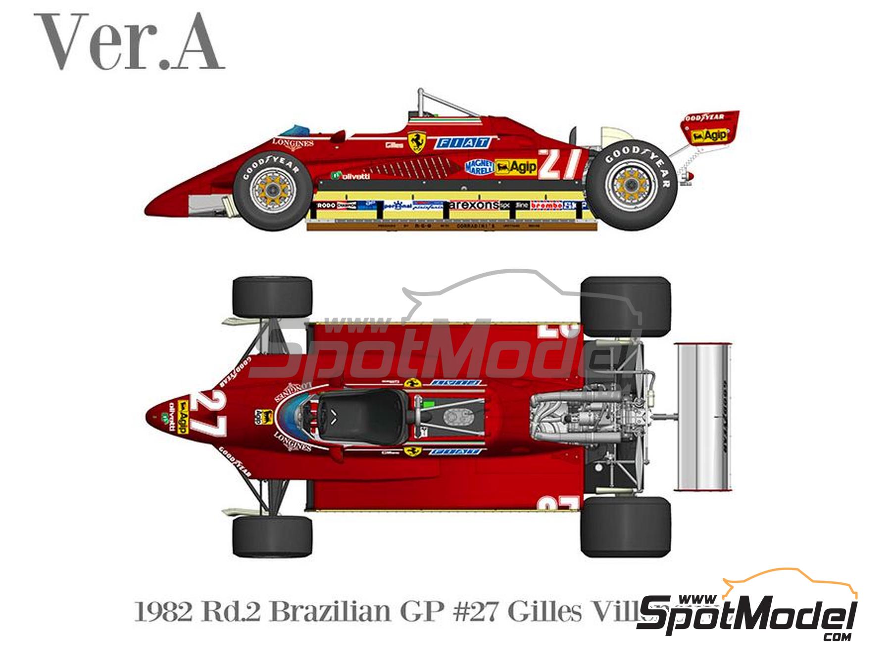 Model Factory Hiro K641 1:12 Ferrari 126CK ver.E 1981 Rd.14 Canadian GP #27 