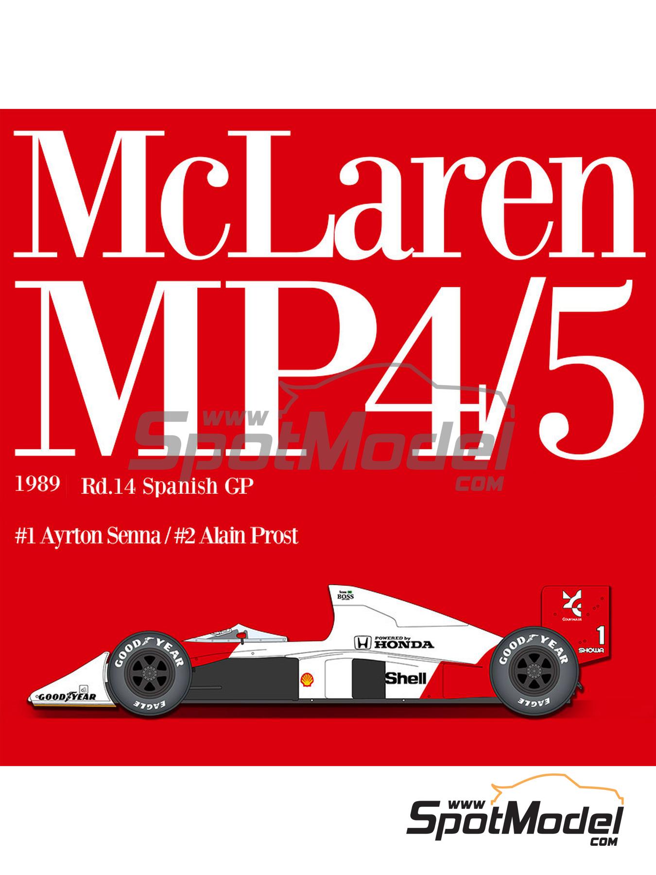 1/20 McLaren Honda MP4/4 A Senna Tobacco F1 Decal for Tamiya 