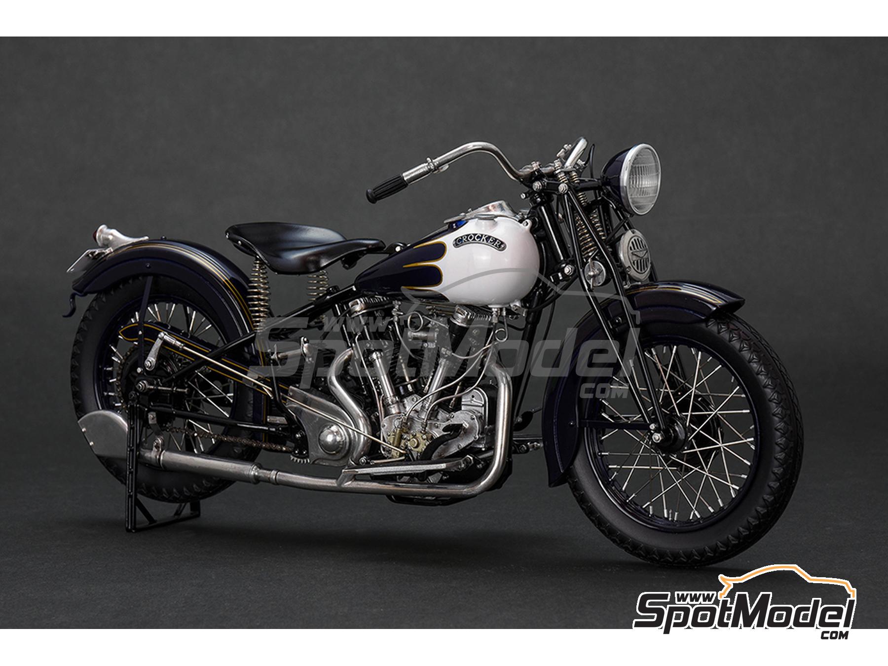 Model Factory Hiro K836: Motorbike scale model kit 1/9 scale - Crocker ...