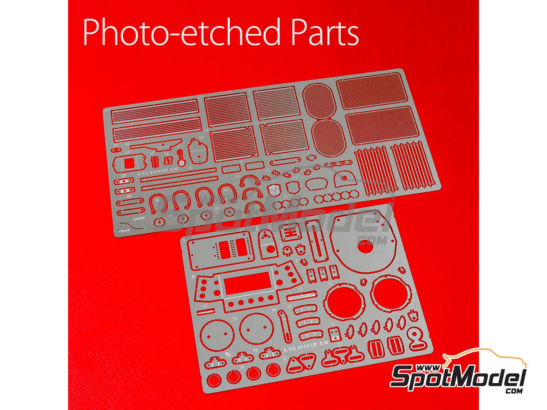 Image 3: Abarth 1000SP Equipo Fiat-Abarth France patrocinado por Novolan - 24 Horas de Le Mans 1969 | Maqueta de coche en escala&nbsp;1/12 fabricado por Model Factory Hiro (ref.&nbsp;MFH-K837, tambien 4580011508376 y K837)