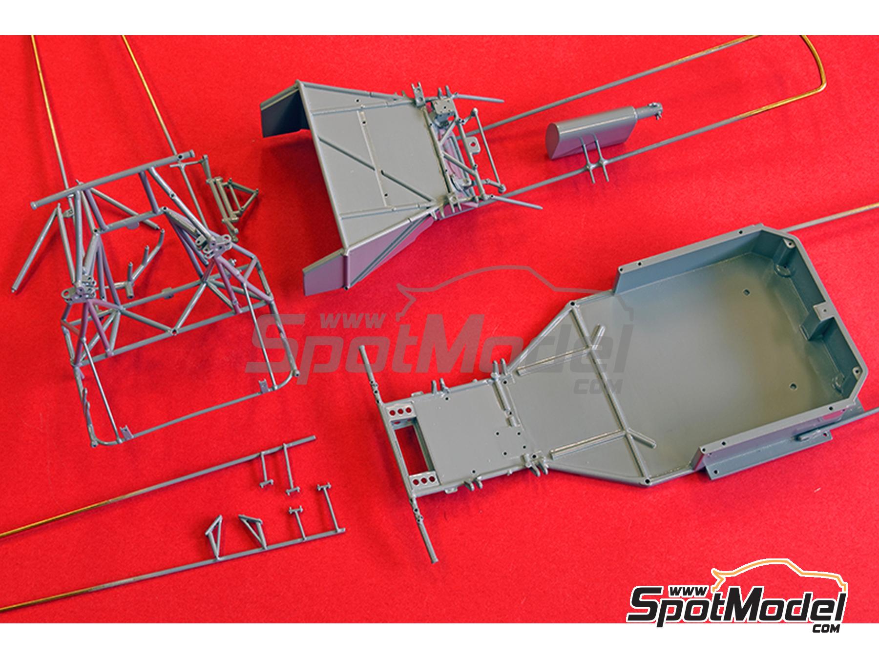 Image 7: Abarth 1000SP Equipo Fiat-Abarth France patrocinado por Novolan - 24 Horas de Le Mans 1969 | Maqueta de coche en escala&nbsp;1/12 fabricado por Model Factory Hiro (ref.&nbsp;MFH-K837, tambien 4580011508376 y K837)