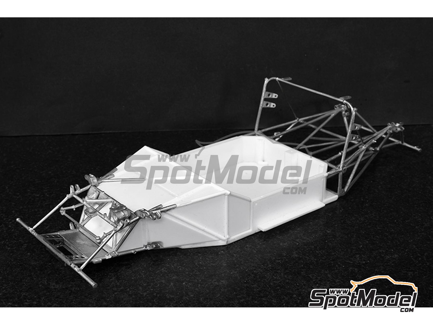 Image 9: Abarth 1000SP Equipo Fiat-Abarth France patrocinado por Novolan - 24 Horas de Le Mans 1969 | Maqueta de coche en escala&nbsp;1/12 fabricado por Model Factory Hiro (ref.&nbsp;MFH-K837, tambien 4580011508376 y K837)