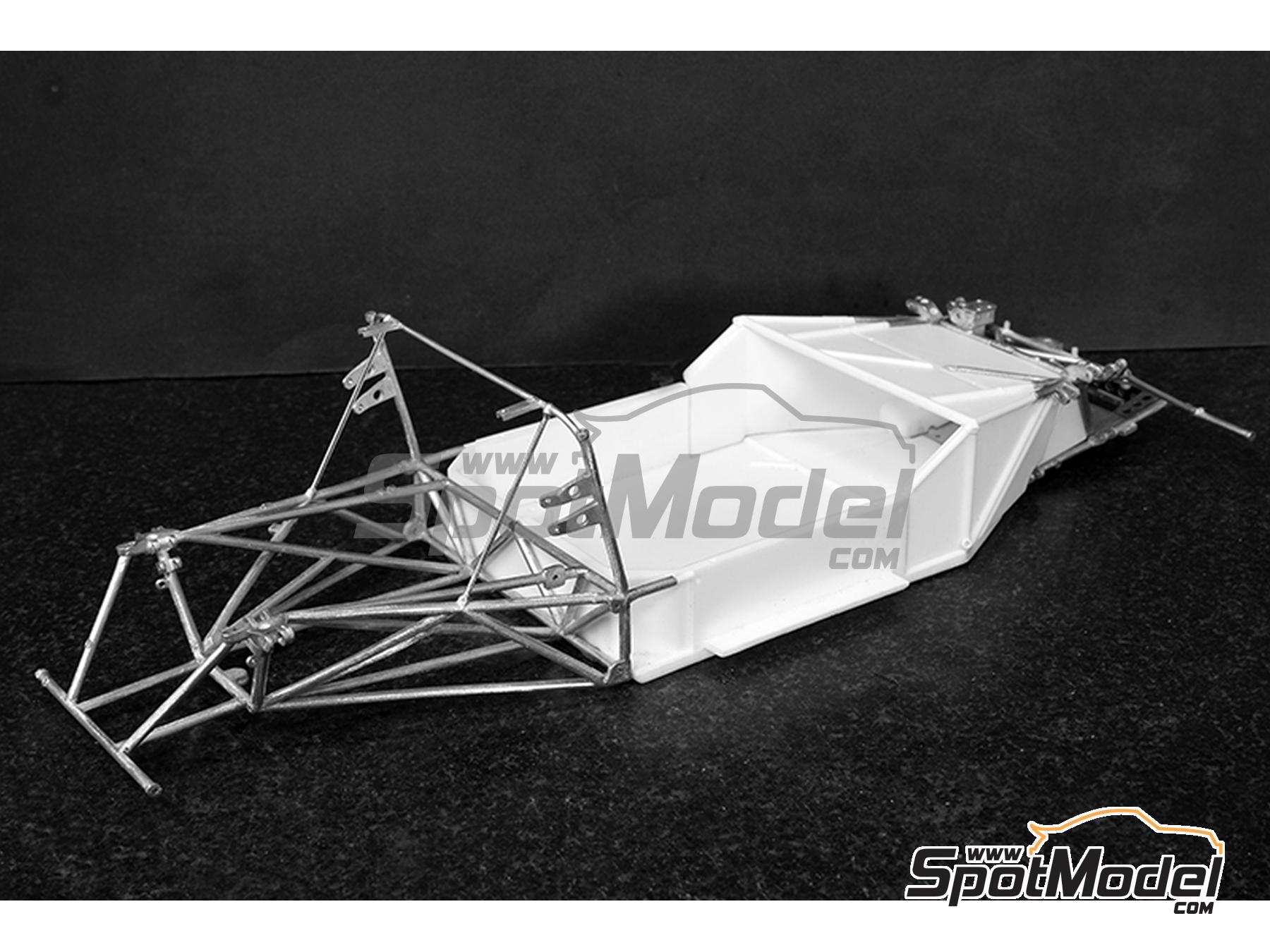 Image 10: Abarth 1000SP Equipo Fiat-Abarth France patrocinado por Novolan - 24 Horas de Le Mans 1969 | Maqueta de coche en escala&nbsp;1/12 fabricado por Model Factory Hiro (ref.&nbsp;MFH-K837, tambien 4580011508376 y K837)
