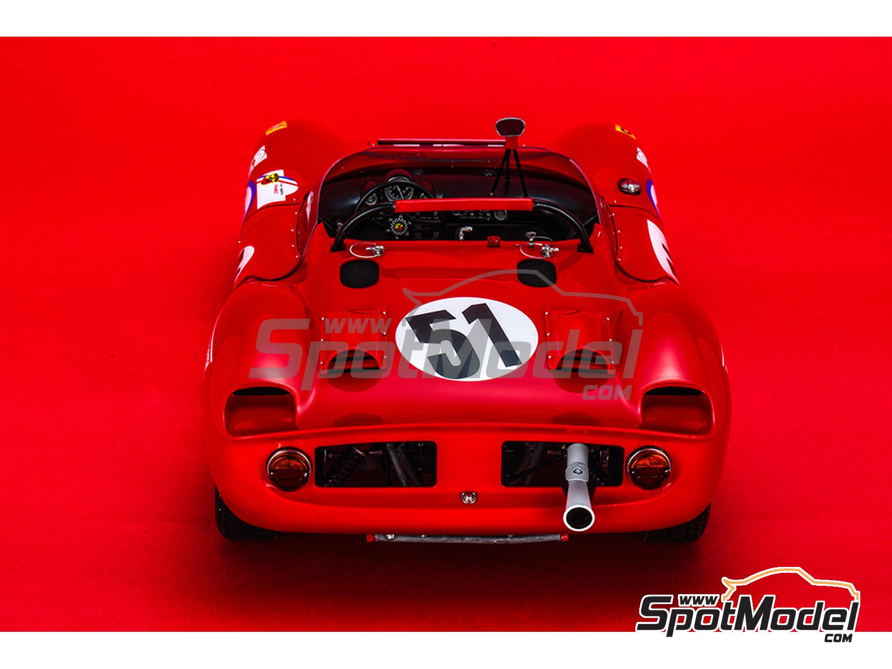 Image 16: Abarth 1000SP Equipo Fiat-Abarth France patrocinado por Novolan - 24 Horas de Le Mans 1969 | Maqueta de coche en escala&nbsp;1/12 fabricado por Model Factory Hiro (ref.&nbsp;MFH-K837, tambien 4580011508376 y K837)