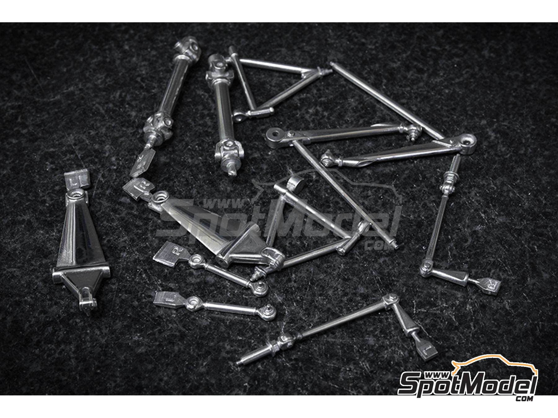 Image 12: Matra MS11 Matra Sports Team sponsored by Elf - Italian Formula 1 Grand Prix 1968 | Car scale model kit in 1/12 scale manufactured by Model Factory Hiro (ref. MFH-K846, also 4580011508468, K846 and K-846)