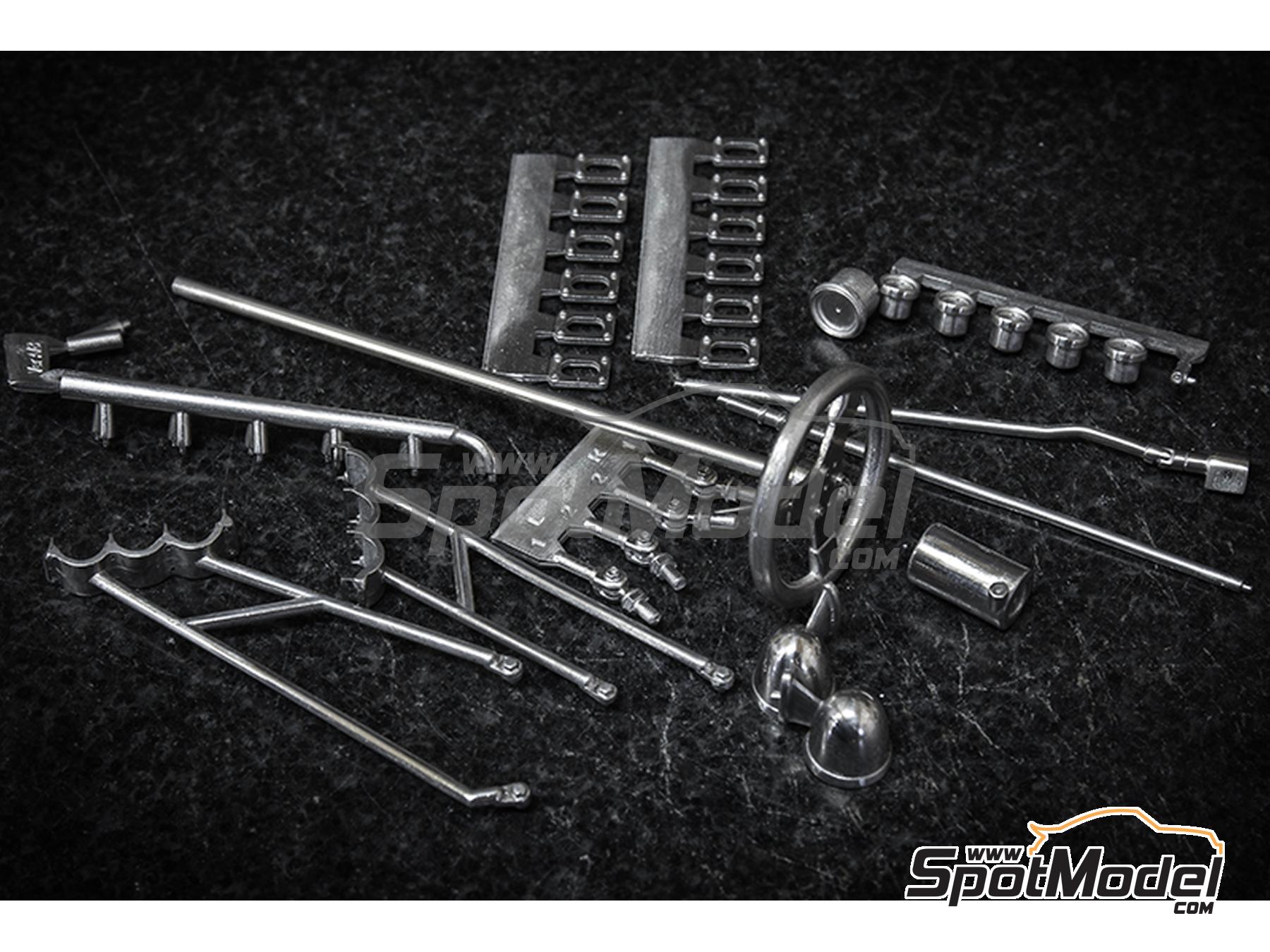 Image 13: Matra MS11 Matra Sports Team sponsored by Elf - Italian Formula 1 Grand Prix 1968 | Car scale model kit in 1/12 scale manufactured by Model Factory Hiro (ref. MFH-K846, also 4580011508468, K846 and K-846)