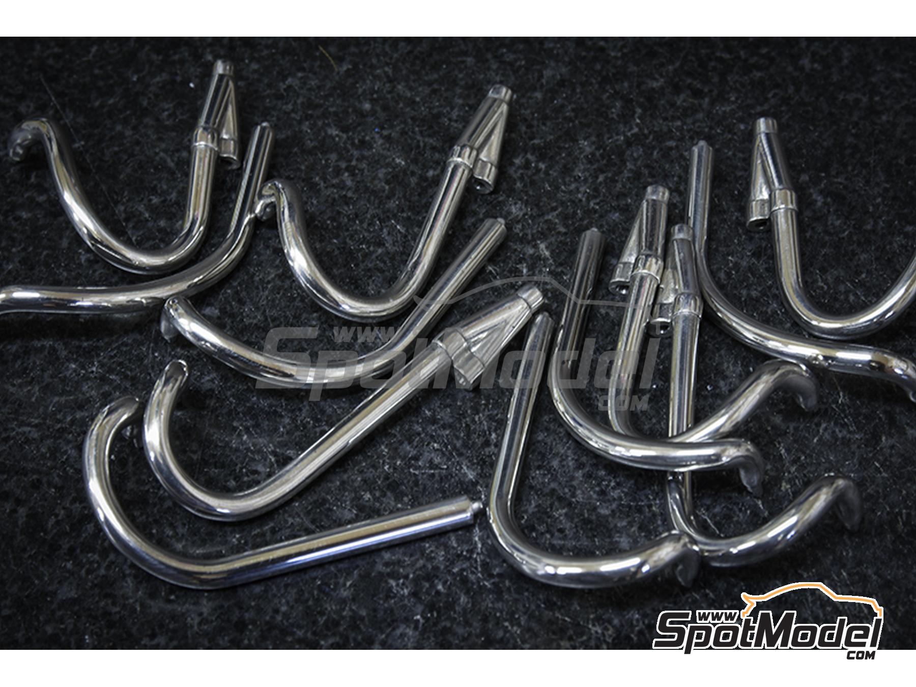 Image 14: Matra MS11 Matra Sports Team sponsored by Elf - Italian Formula 1 Grand Prix 1968 | Car scale model kit in 1/12 scale manufactured by Model Factory Hiro (ref. MFH-K846, also 4580011508468, K846 and K-846)