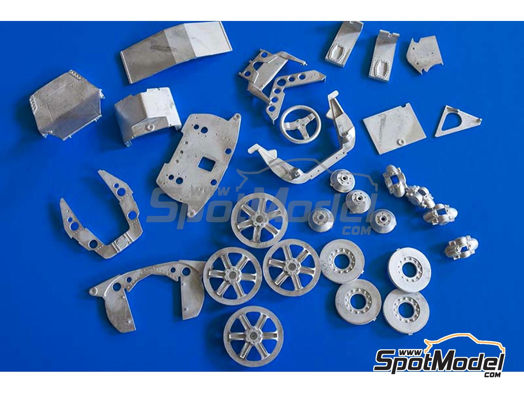 Image 25: Matra MS11 Matra Sports Team sponsored by Elf - Italian Formula 1 Grand Prix 1968 | Car scale model kit in 1/12 scale manufactured by Model Factory Hiro (ref. MFH-K846, also 4580011508468, K846 and K-846)