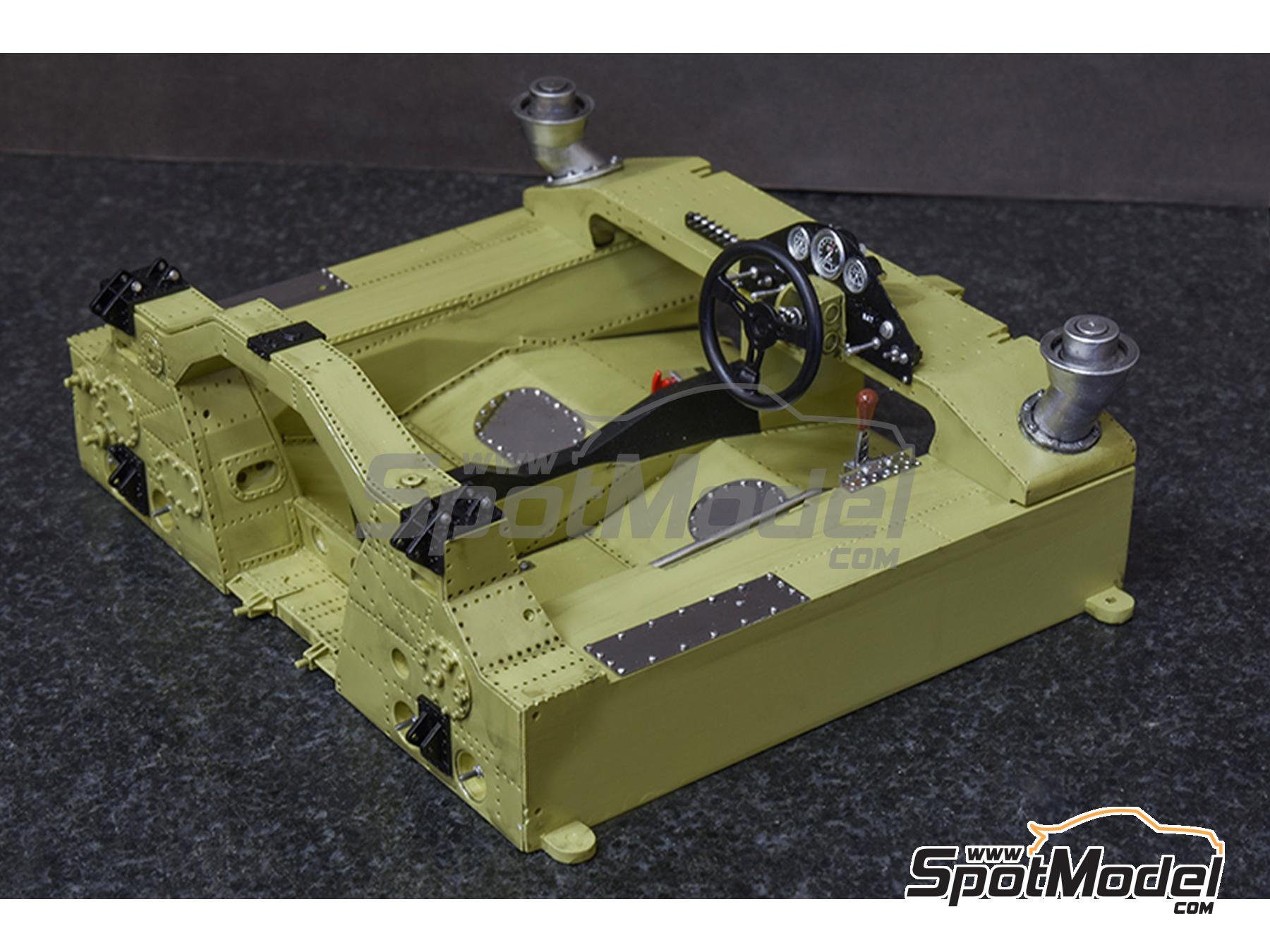 Image 30: Matra MS670B patrocinado por Shell - 24 Horas de Le Mans 1973 | Maqueta de coche en escala&nbsp;1/12 fabricado por Model Factory Hiro (ref.&nbsp;MFH-K853, tambien 4580011508536 y K853)