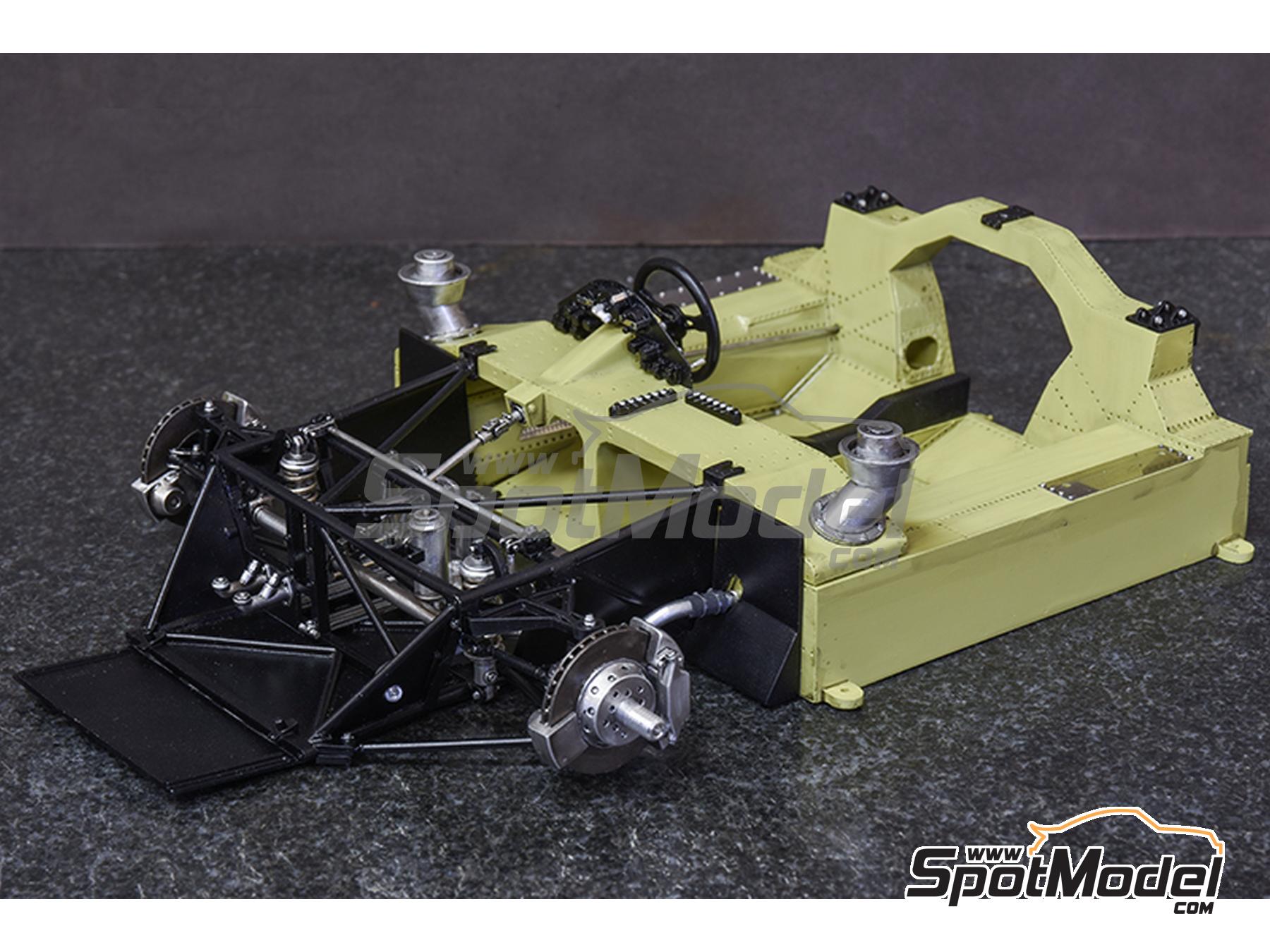 Image 31: Matra MS670B patrocinado por Shell - 24 Horas de Le Mans 1973 | Maqueta de coche en escala&nbsp;1/12 fabricado por Model Factory Hiro (ref.&nbsp;MFH-K853, tambien 4580011508536 y K853)