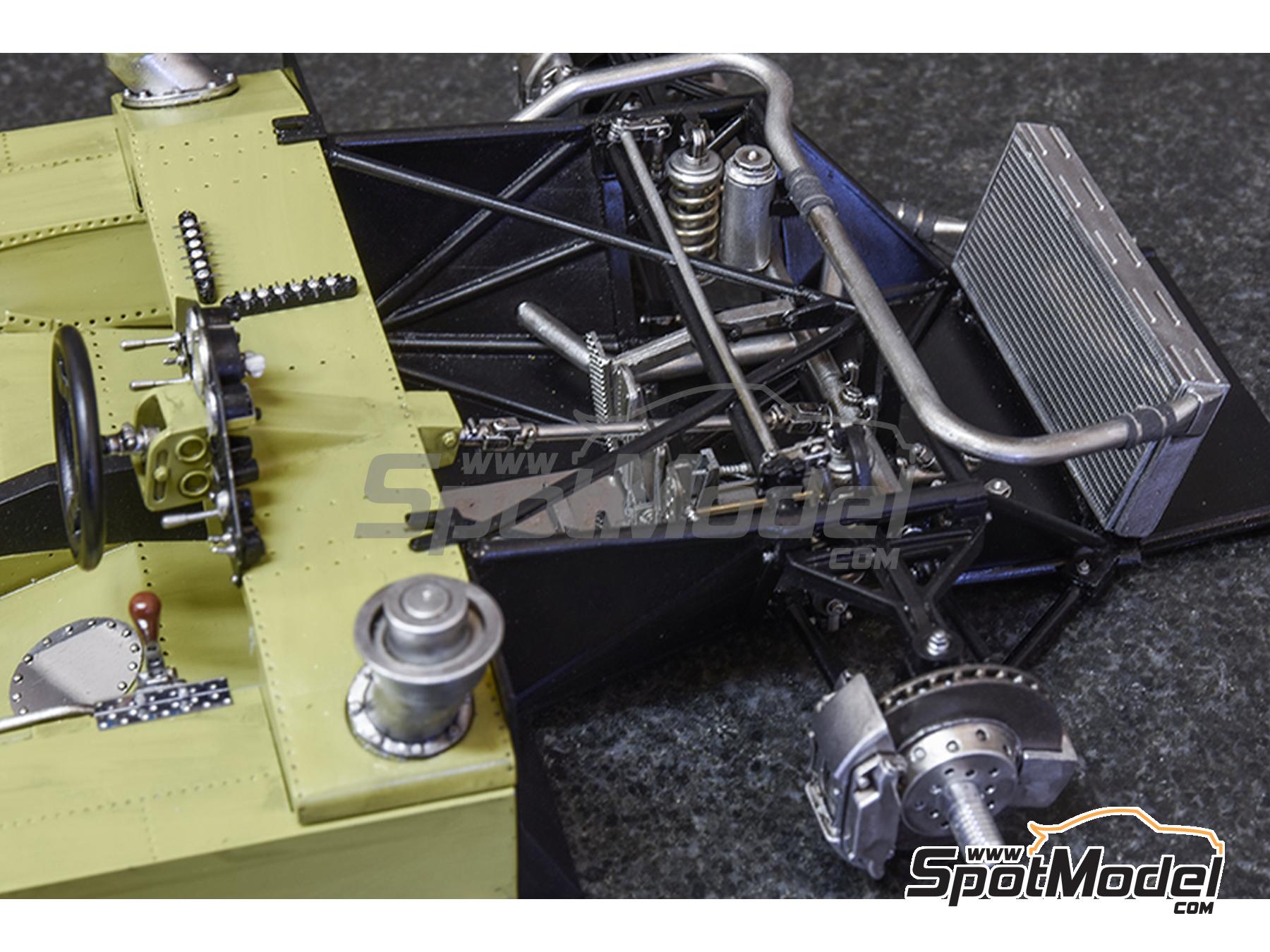 Image 32: Matra MS670B patrocinado por Shell - 24 Horas de Le Mans 1973 | Maqueta de coche en escala&nbsp;1/12 fabricado por Model Factory Hiro (ref.&nbsp;MFH-K853, tambien 4580011508536 y K853)