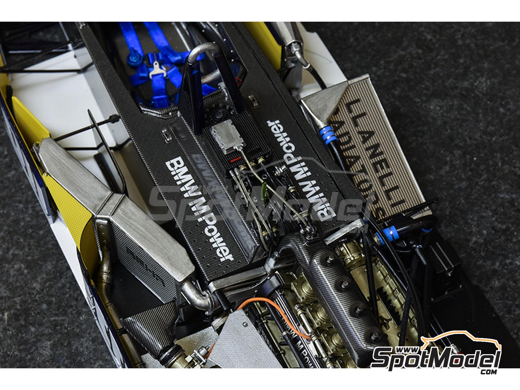 Image 16: Brabham BMW BT55 patrocinado por Olivetti - Gran Premio de Formula 1 de M&oacute;naco 1986 | Maqueta de coche en escala&nbsp;1/12 fabricado por Model Factory Hiro (ref.&nbsp;MFH-K855, tambien 4580011508550, K855 y K-855)