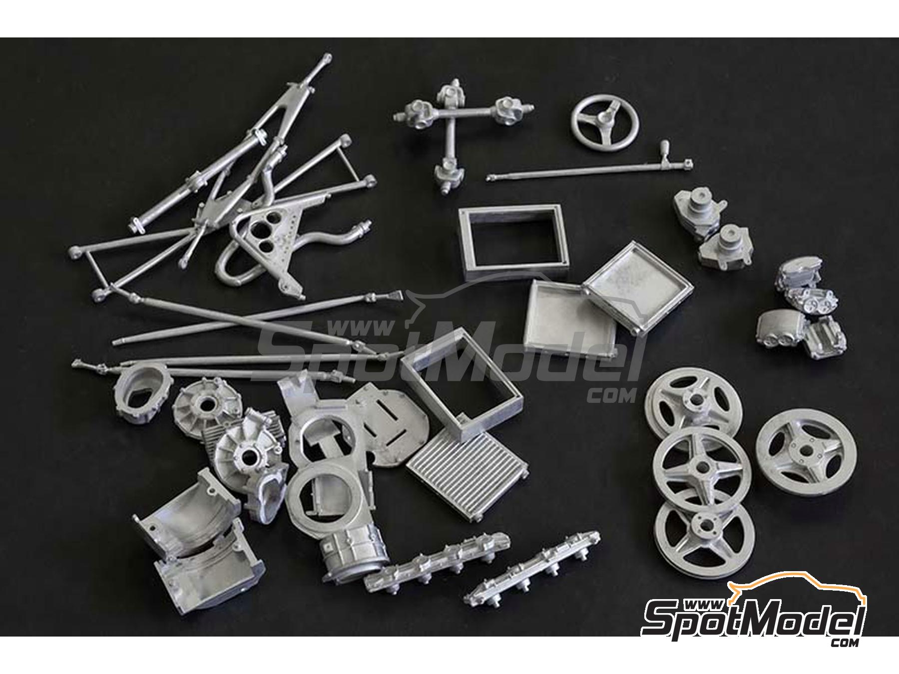 Image 18: McLaren Ford M23 McLaren Racing Limited Team sponsored by Texaco - Canadian Formula 1 Grand Prix, USA East Watkins Glen Grand Prix 1976 | Car scale model kit in 1/12 scale manufactured by Model Factory Hiro (ref. MFH-K858, also 4580011508581, K858 and K-858)