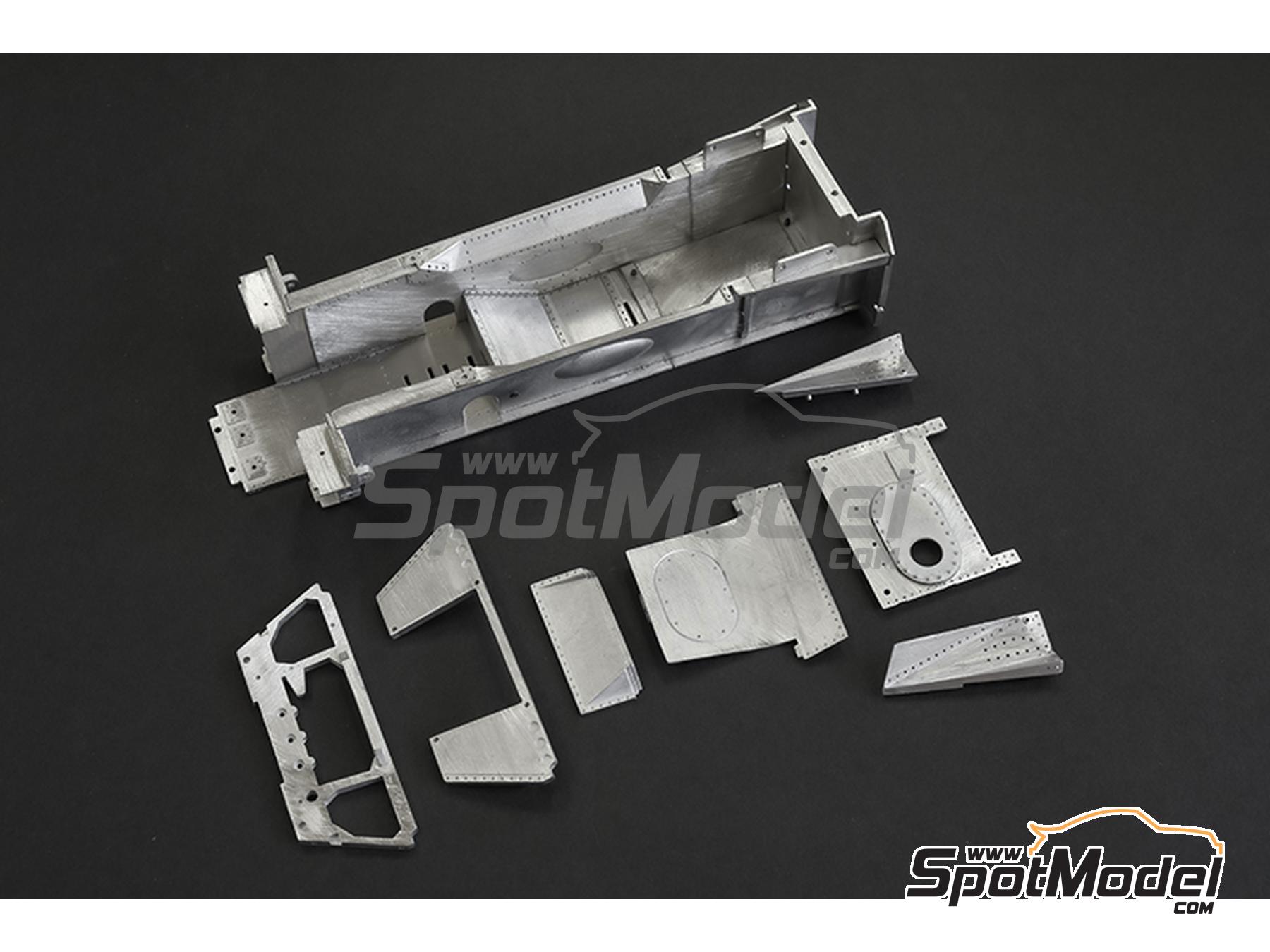 Image 19: McLaren Ford M23 McLaren Racing Limited Team sponsored by Texaco - Canadian Formula 1 Grand Prix, USA East Watkins Glen Grand Prix 1976 | Car scale model kit in 1/12 scale manufactured by Model Factory Hiro (ref. MFH-K858, also 4580011508581, K858 and K-858)