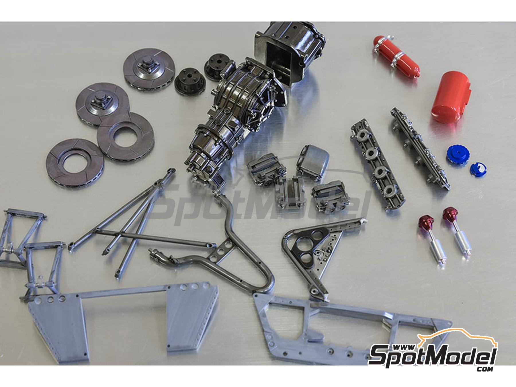 Image 23: McLaren Ford M23 McLaren Racing Limited Team sponsored by Texaco - Canadian Formula 1 Grand Prix, USA East Watkins Glen Grand Prix 1976 | Car scale model kit in 1/12 scale manufactured by Model Factory Hiro (ref. MFH-K858, also 4580011508581, K858 and K-858)