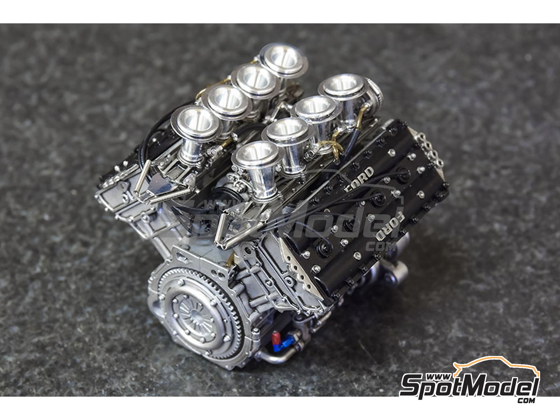 Image 25: McLaren Ford M23 McLaren Racing Limited Team sponsored by Texaco - Canadian Formula 1 Grand Prix, USA East Watkins Glen Grand Prix 1976 | Car scale model kit in 1/12 scale manufactured by Model Factory Hiro (ref. MFH-K858, also 4580011508581, K858 and K-858)