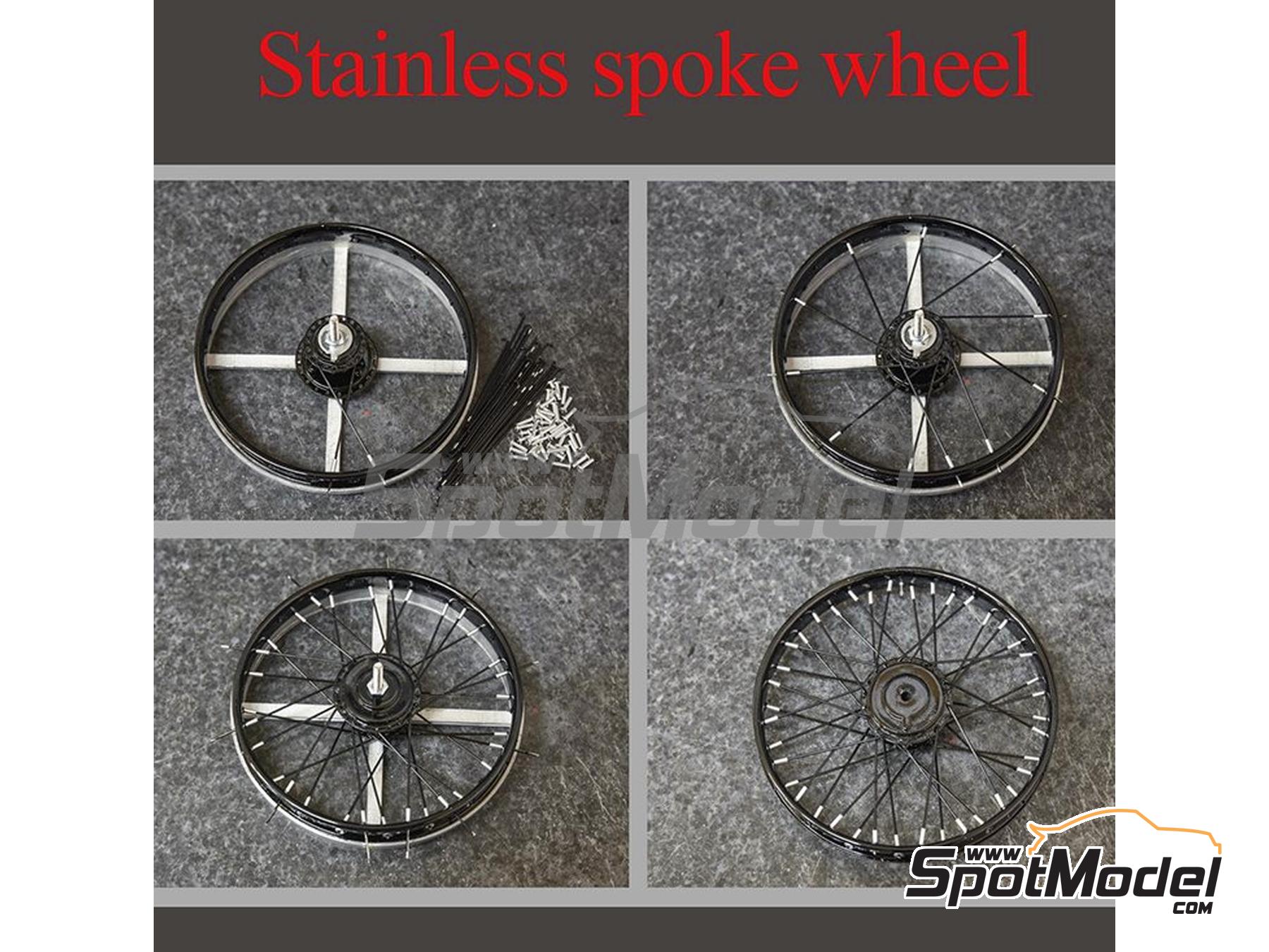 Image 3: Norton Model 18 -  1927 | Maqueta de moto en escala&nbsp;1/9 fabricado por Model Factory Hiro (ref.&nbsp;MFH-K861, tambien K861 y K-861)