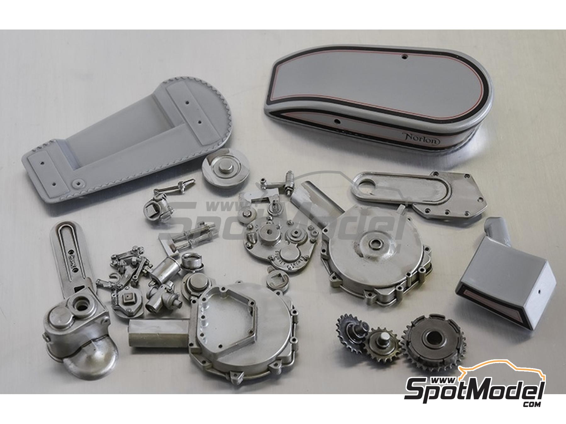 Image 13: Norton Model 18 -  1927 | Maqueta de moto en escala&nbsp;1/9 fabricado por Model Factory Hiro (ref.&nbsp;MFH-K861, tambien K861 y K-861)