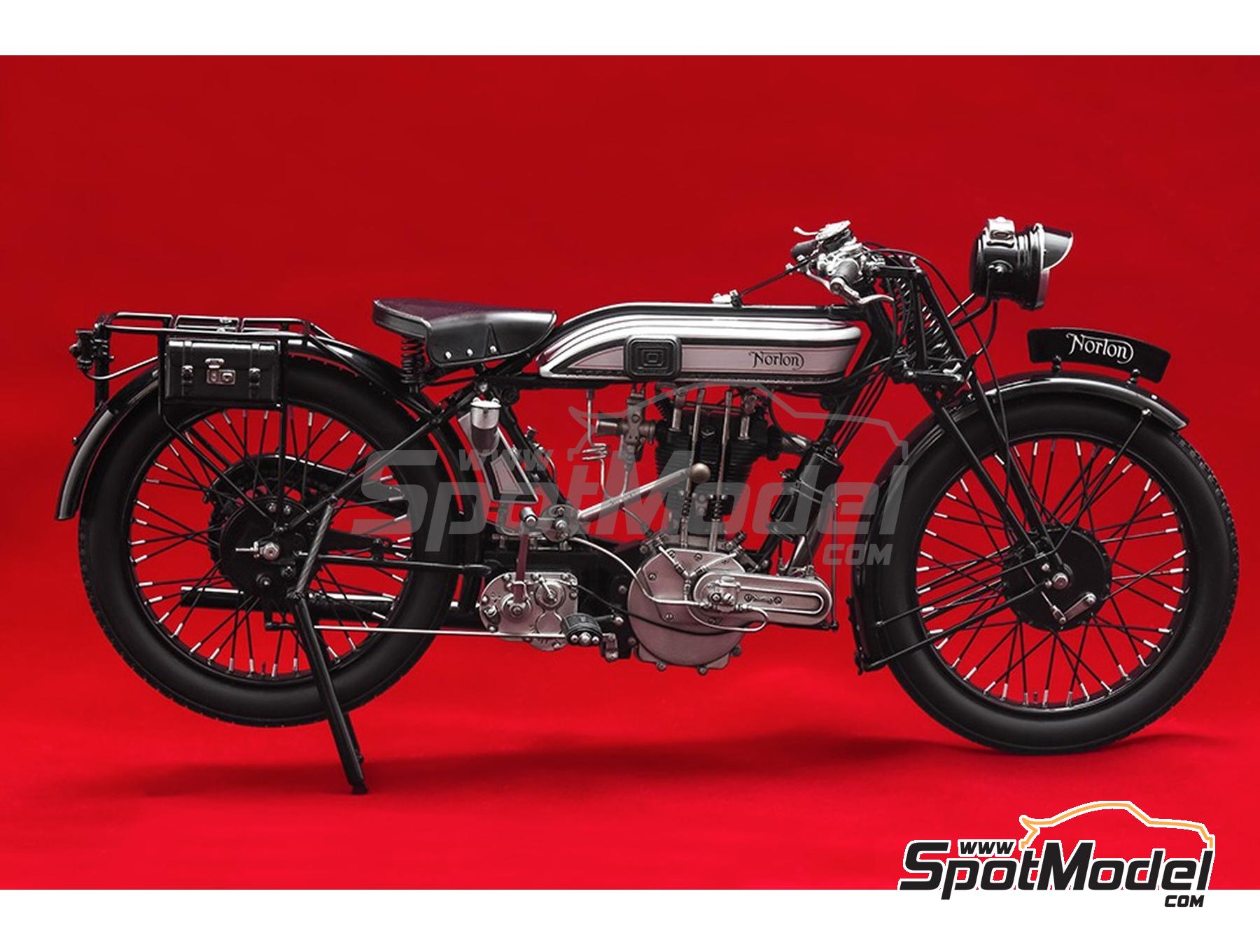 Image 14: Norton Model 18 -  1927 | Maqueta de moto en escala&nbsp;1/9 fabricado por Model Factory Hiro (ref.&nbsp;MFH-K861, tambien K861 y K-861)