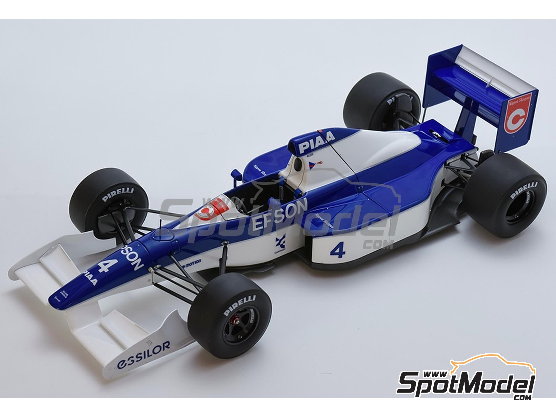 Image 12: Tyrrell Ford 019 Equipo Tyrrell Racing Organisation patrocinado por Epson, Piaa - Gran Premio de F&oacute;rmula 1 de Jap&oacute;n, Gran Premio de Formula 1 de M&oacute;naco 1990 | Maqueta de coche en escala&nbsp;1/12 fabricado por Model Factory Hiro (ref.&nbsp;MFH-K865, tambien K865 y K-865)