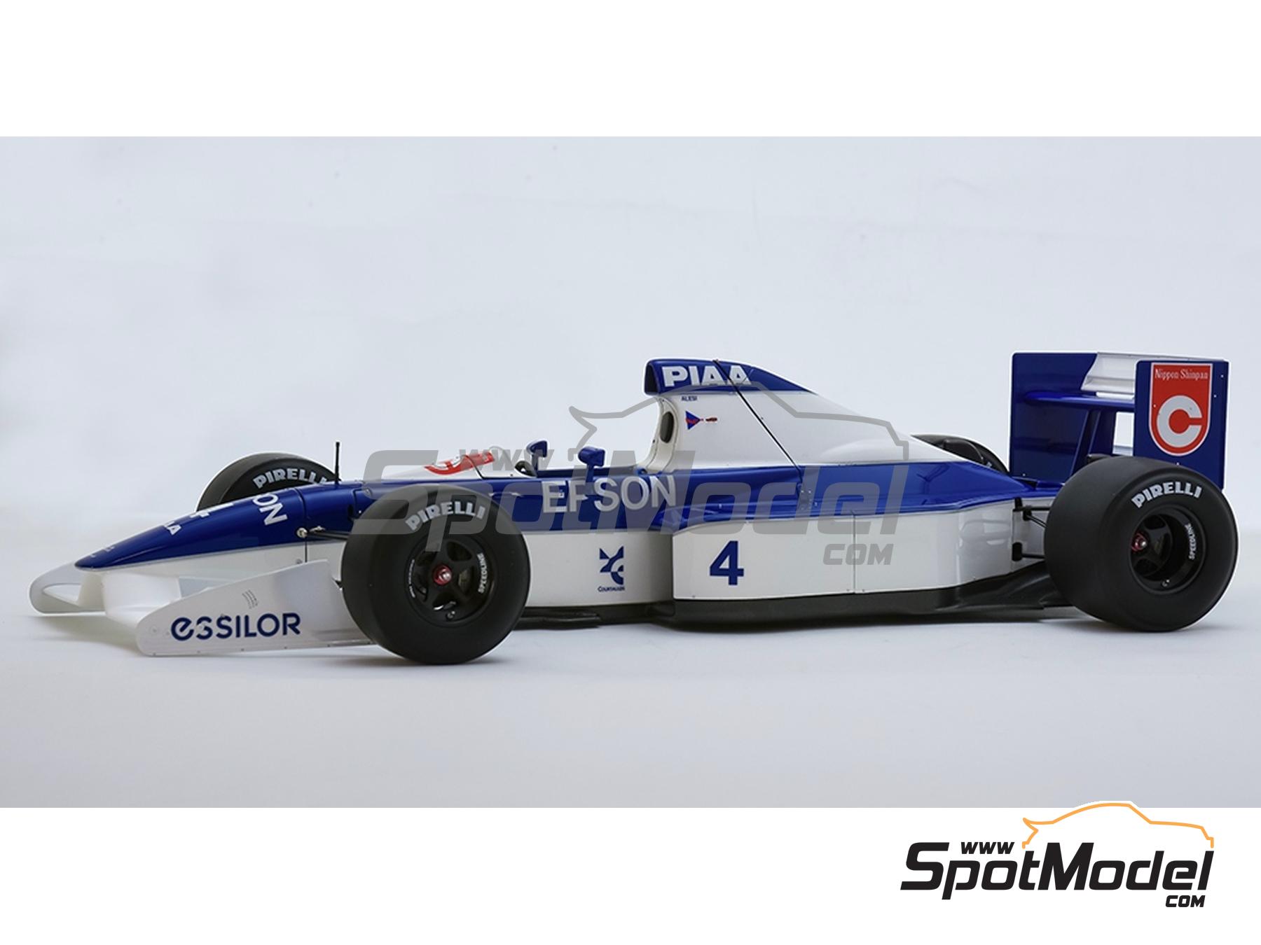 Image 13: Tyrrell Ford 019 Equipo Tyrrell Racing Organisation patrocinado por Epson, Piaa - Gran Premio de F&oacute;rmula 1 de Jap&oacute;n, Gran Premio de Formula 1 de M&oacute;naco 1990 | Maqueta de coche en escala&nbsp;1/12 fabricado por Model Factory Hiro (ref.&nbsp;MFH-K865, tambien K865 y K-865)
