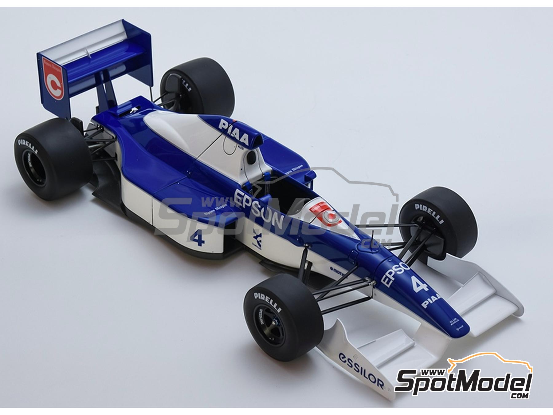 Image 16: Tyrrell Ford 019 Equipo Tyrrell Racing Organisation patrocinado por Epson, Piaa - Gran Premio de F&oacute;rmula 1 de Jap&oacute;n, Gran Premio de Formula 1 de M&oacute;naco 1990 | Maqueta de coche en escala&nbsp;1/12 fabricado por Model Factory Hiro (ref.&nbsp;MFH-K865, tambien K865 y K-865)