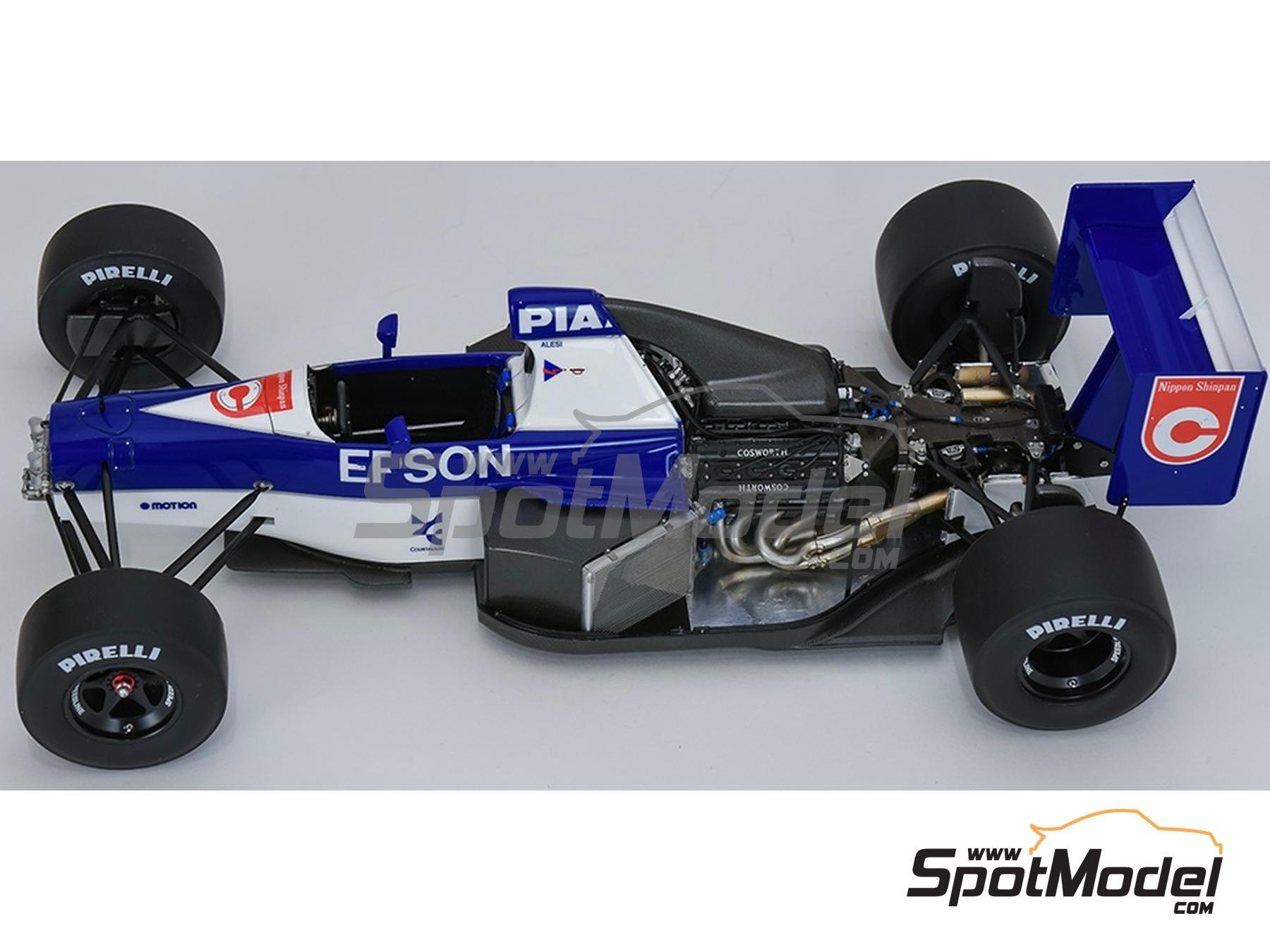 Image 18: Tyrrell Ford 019 Equipo Tyrrell Racing Organisation patrocinado por Epson, Piaa - Gran Premio de F&oacute;rmula 1 de Jap&oacute;n, Gran Premio de Formula 1 de M&oacute;naco 1990 | Maqueta de coche en escala&nbsp;1/12 fabricado por Model Factory Hiro (ref.&nbsp;MFH-K865, tambien K865 y K-865)