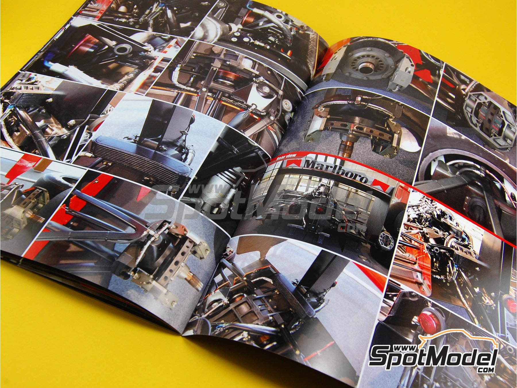 Image 1: McLaren Honda MP4/4 Equipo McLaren Racing Limited patrocinado por Marlboro - Campeonato del Mundo FIA de Formula 1 1988 | Libro de referencia fabricado por Model Factory Hiro (ref. MFH-MHB-1, tambien 9784905248354 y PC01)