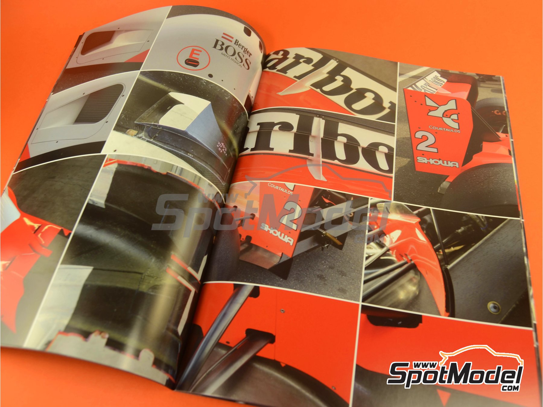 Image 7: McLaren Honda MP4/6 | Reference / walkaround book manufactured by Model Factory Hiro (ref. MFH-MHB-2, also 9784905248668 and PC02)