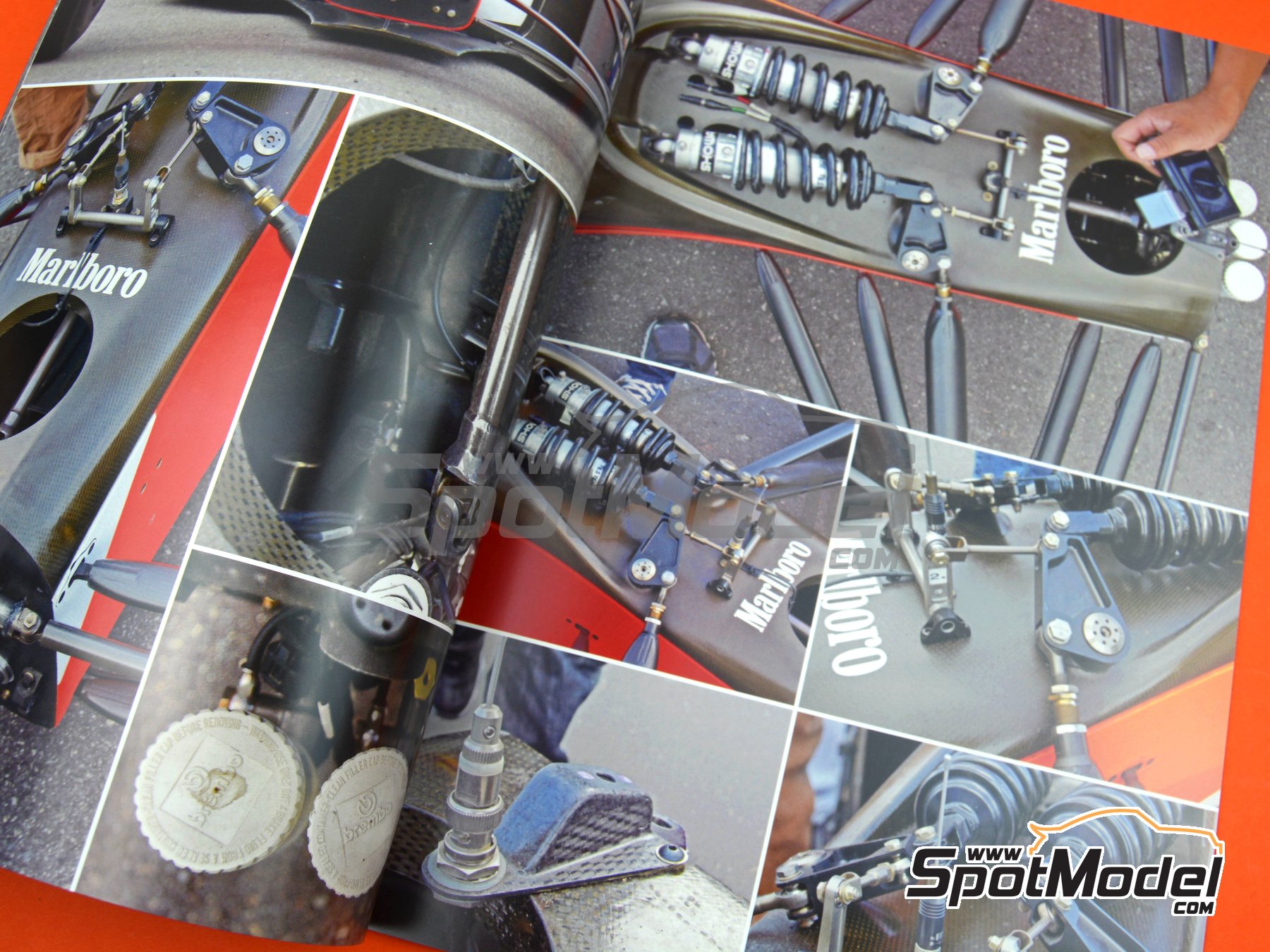 Image 6: McLaren Honda MP4/7 | Reference / walkaround book manufactured by Model Factory Hiro (ref.&nbsp;MFH-MHB-8, also 9784905248750 and PC08)
