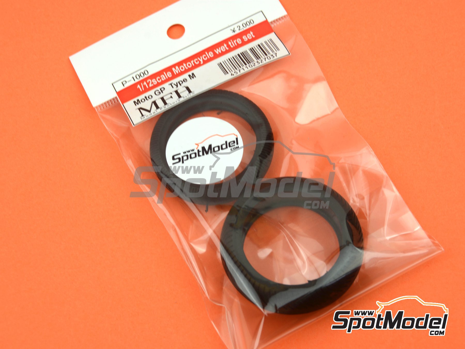 Image 4: Ruedas Michelin de agua para MotoGP | Neum&aacute;ticos en escala&nbsp;1/12 fabricado por Model Factory Hiro (ref.&nbsp;MFH-P1000, tambien 4571102327037 y P1000)