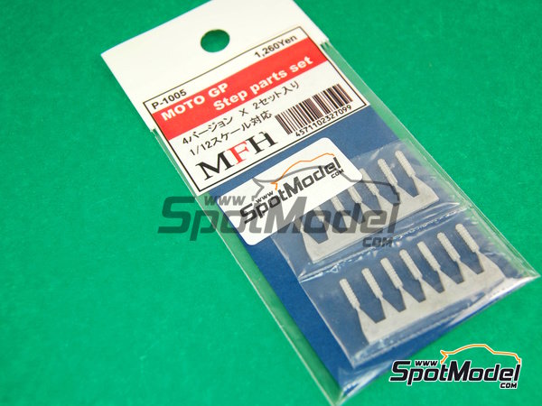 Image 5: Moto GP 90s Step parts set | Detail in 1/12 scale manufactured by Model Factory Hiro (ref.&nbsp;MFH-P1005, also 4571102327099 and P1005)