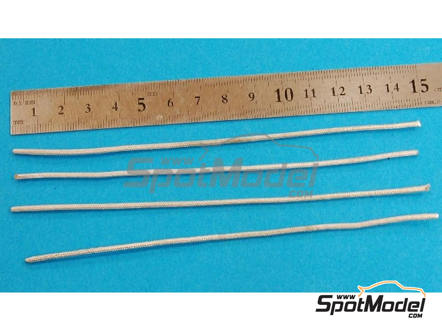 Image 2: Simulated corrugated duct 1.5 mm | Pipe manufactured by Model Factory Hiro (ref.&nbsp;MFH-P1057, also 4571102327709 and P1057)