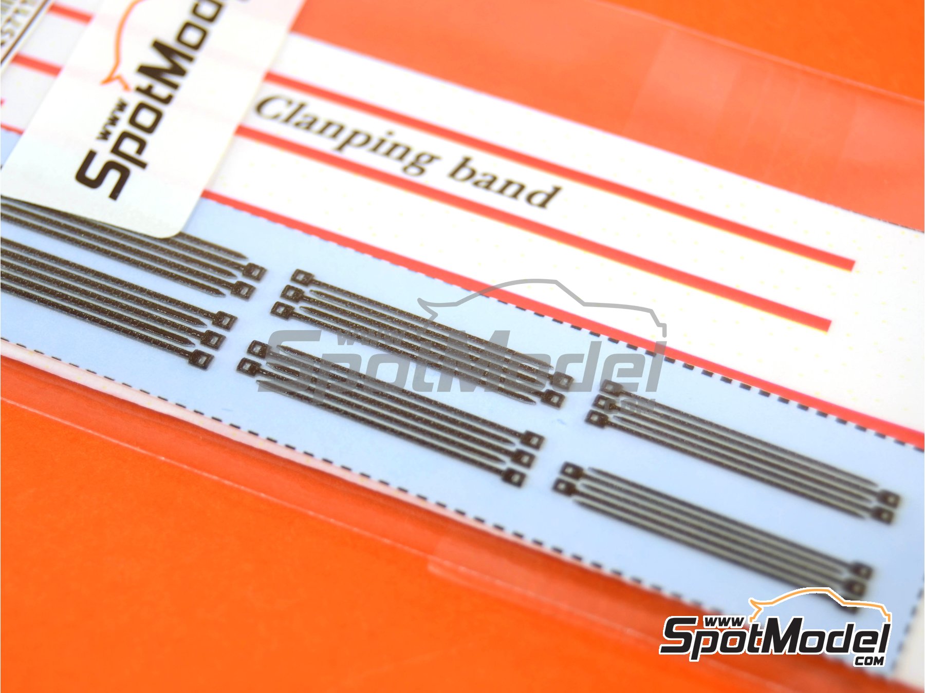 Image 2: Bridas negras de tama&ntilde;o peque&ntilde;o | Abrazaderas en escala&nbsp;1/24 fabricado por Model Factory Hiro (ref.&nbsp;MFH-P1089, tambien 4571102326962 y P1089)