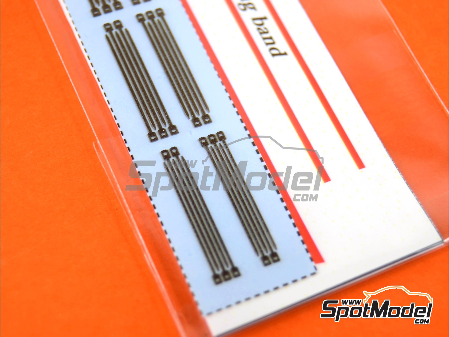 Image 3: Bridas negras de tama&ntilde;o peque&ntilde;o | Abrazaderas en escala&nbsp;1/24 fabricado por Model Factory Hiro (ref.&nbsp;MFH-P1089, tambien 4571102326962 y P1089)