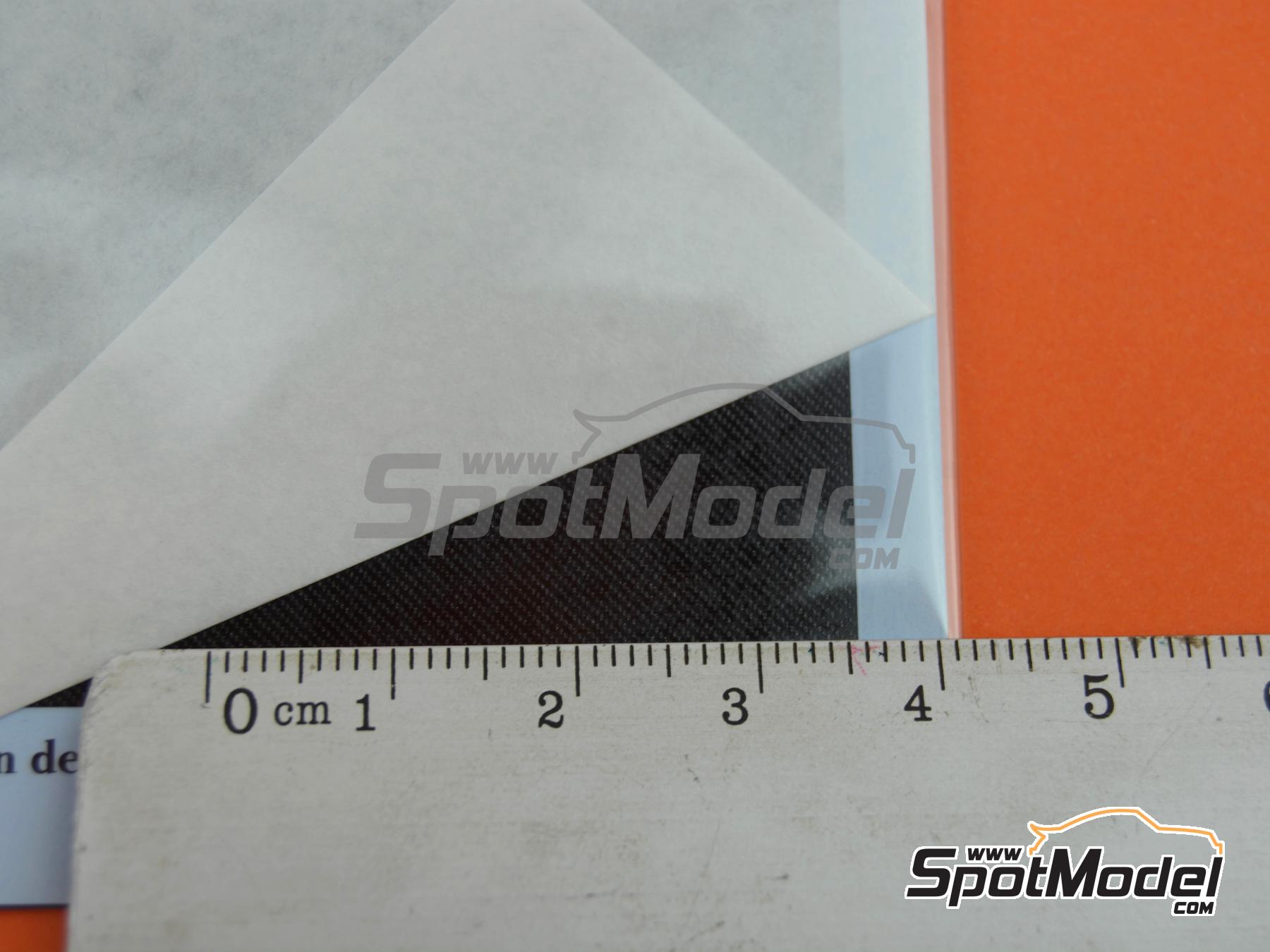 Image 4: Fibra de carbono plateada - Tipo 1 | Calca de trama de fibra de carbono en escala 1/24 fabricado por Model Factory Hiro (ref. MFH-P1094, tambien 4571102326825 y P1094)