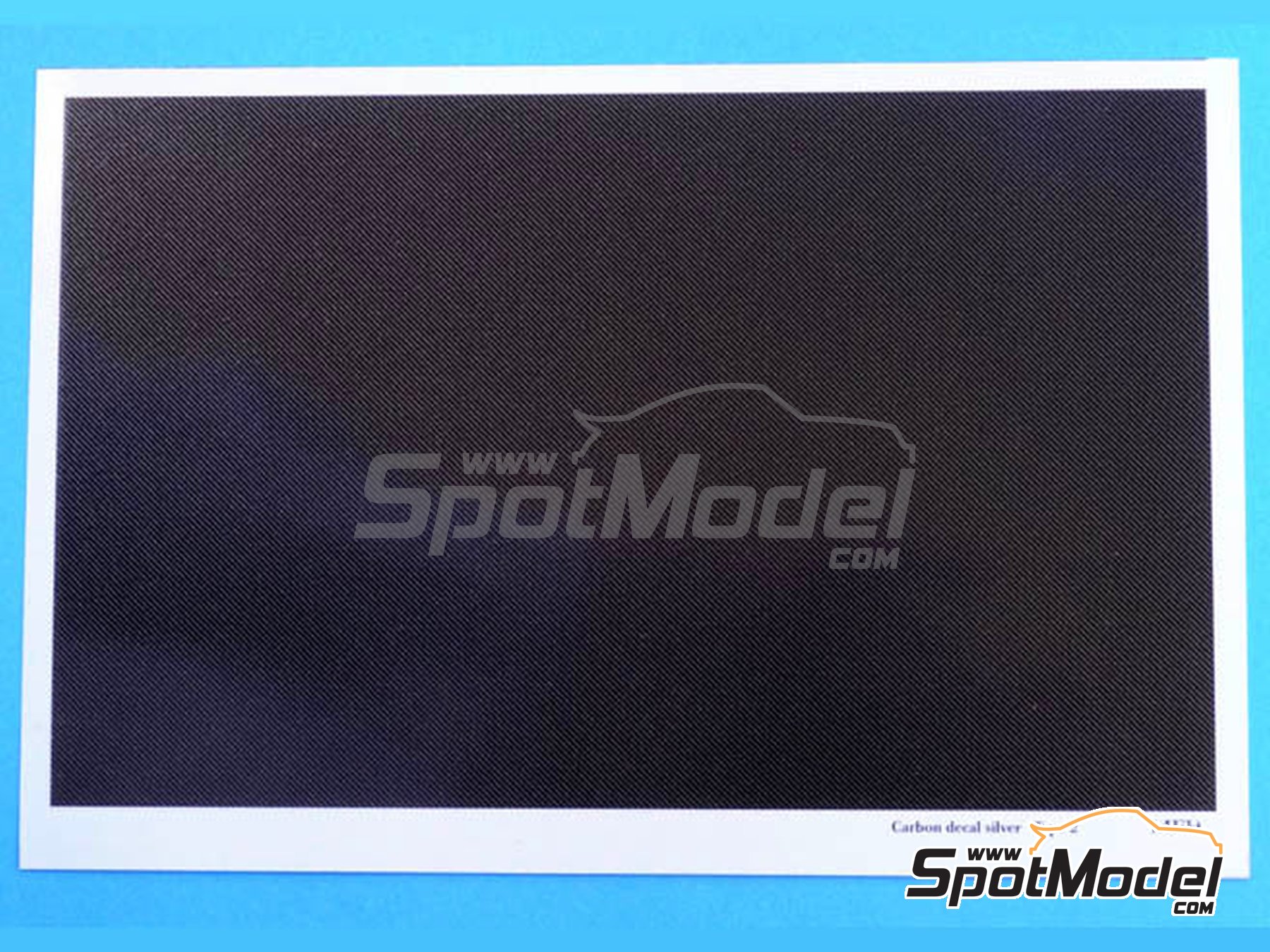 Image 1: Carbon Decal Silver - Type 2 | Carbon fiber decal in 1/12 scale manufactured by Model Factory Hiro (ref.&nbsp;MFH-P1095, also 4571102326818 and P1095)