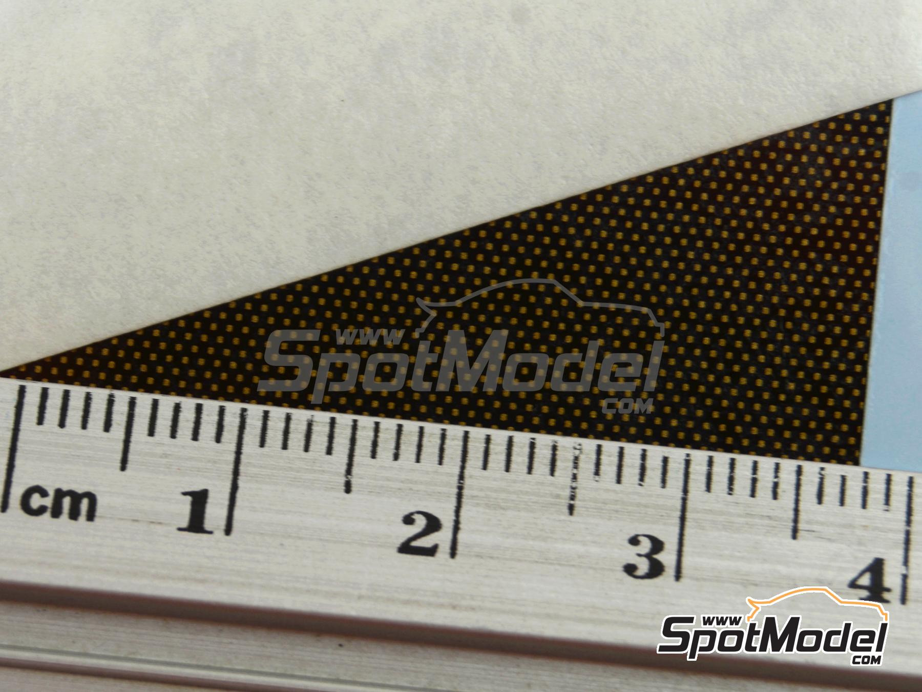 Image 5: Carbon Decal Gold - Type 2 | Carbon fiber decal in 1/12 scale manufactured by Model Factory Hiro (ref.&nbsp;MFH-P1097, also 4571102326795 and P1097)