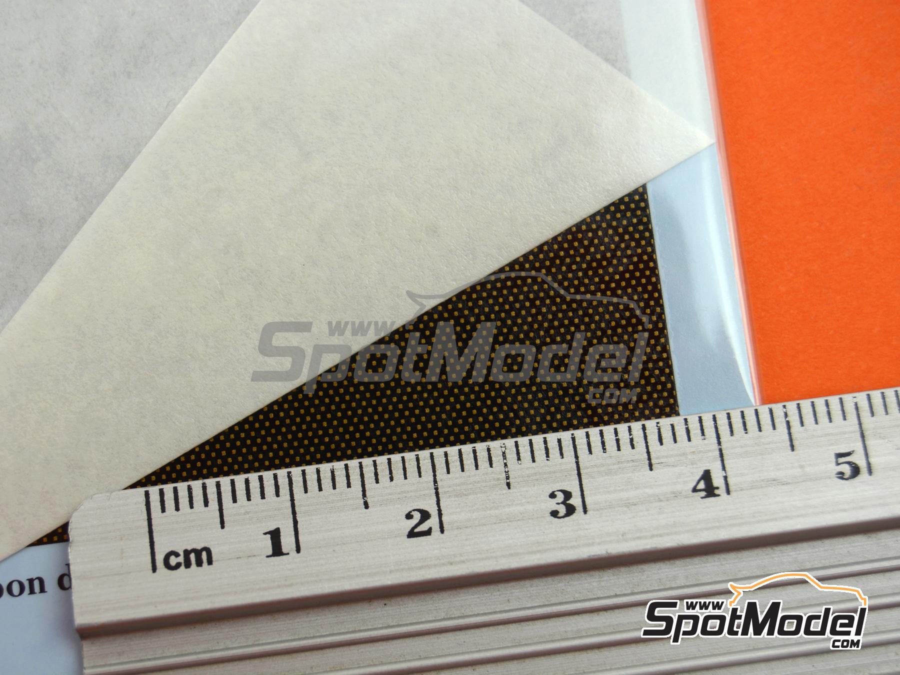 Image 7: Carbon Decal Gold - Type 2 | Carbon fiber decal in 1/12 scale manufactured by Model Factory Hiro (ref.&nbsp;MFH-P1097, also 4571102326795 and P1097)