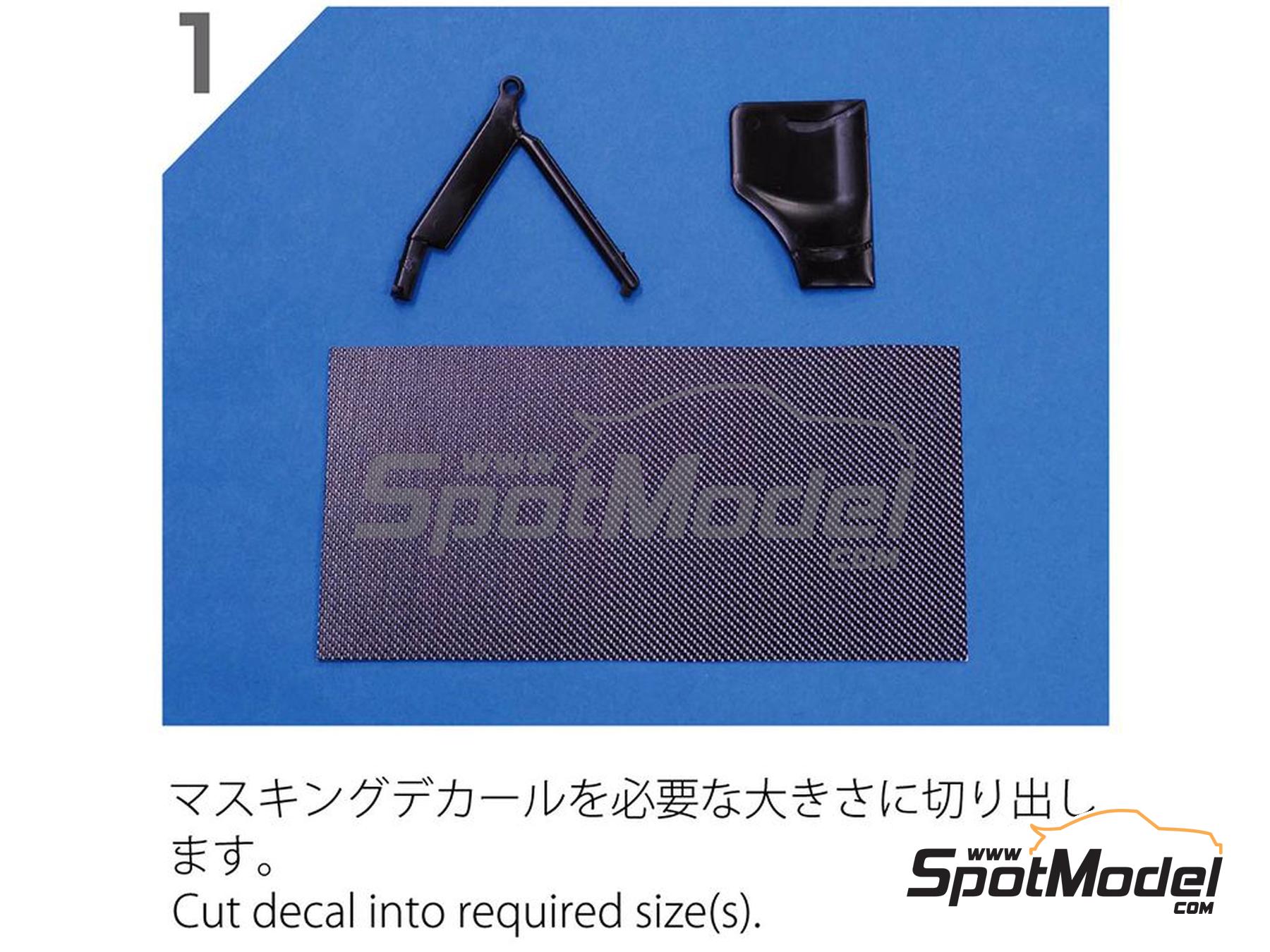 Image 6: Trama peque&ntilde;a de carbono | Calca de trama de fibra de carbono en escala&nbsp;1/24 fabricado por Model Factory Hiro (ref.&nbsp;MFH-P1107, tambien 4571102326764 y P1107)