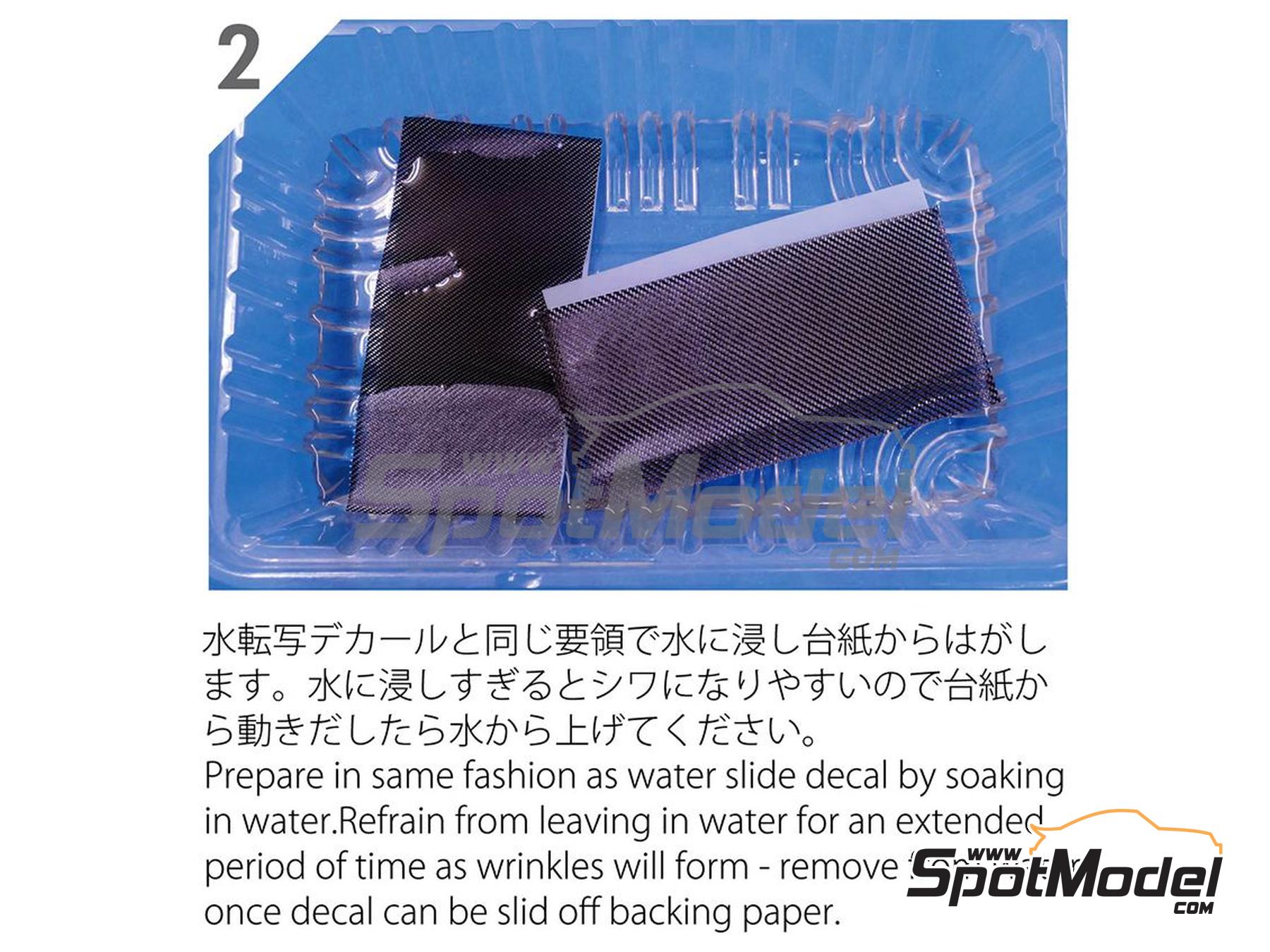 Image 7: Trama peque&ntilde;a de carbono | Calca de trama de fibra de carbono en escala&nbsp;1/24 fabricado por Model Factory Hiro (ref.&nbsp;MFH-P1107, tambien 4571102326764 y P1107)