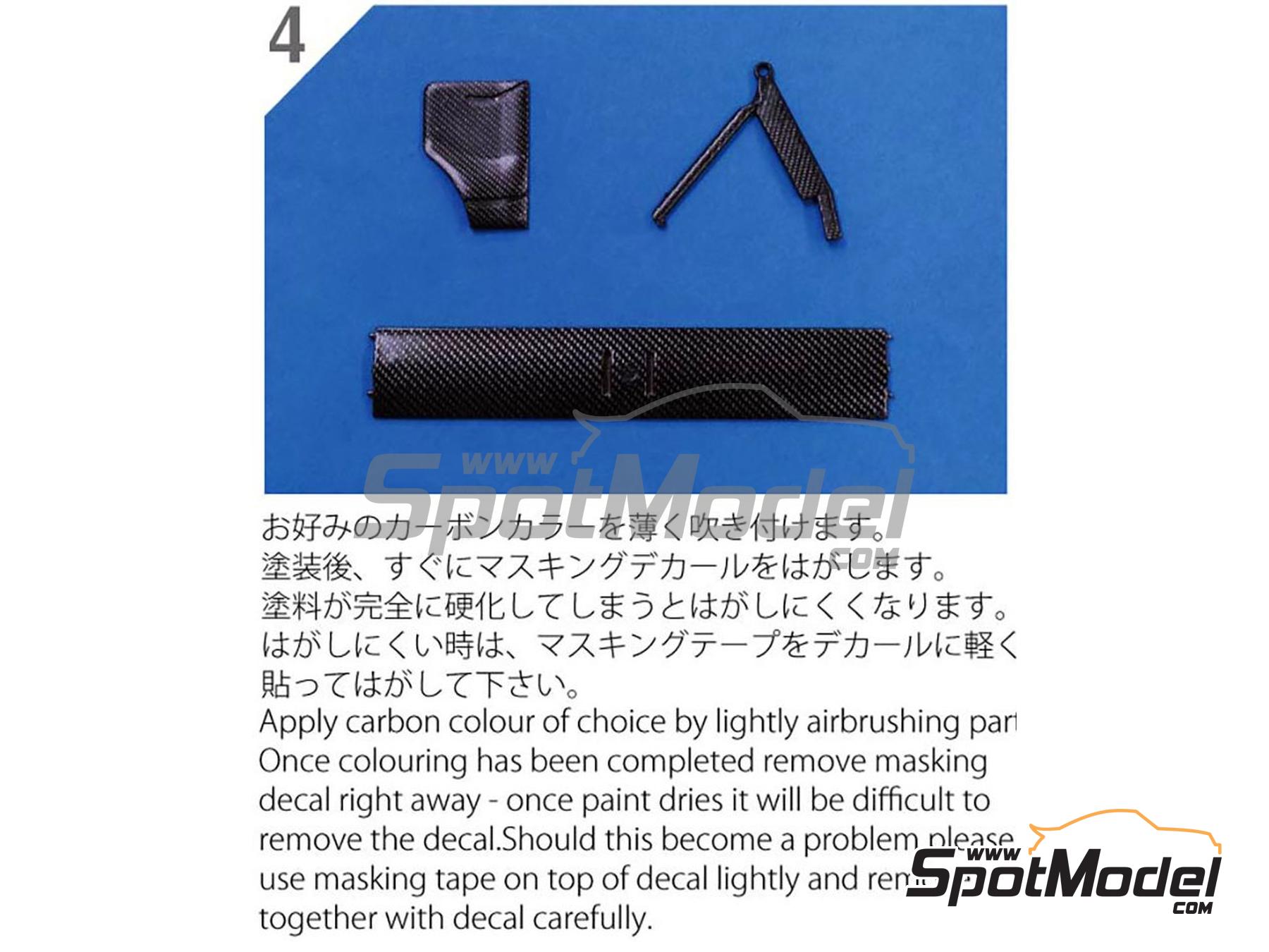 Image 9: Trama peque&ntilde;a de carbono | Calca de trama de fibra de carbono en escala&nbsp;1/24 fabricado por Model Factory Hiro (ref.&nbsp;MFH-P1107, tambien 4571102326764 y P1107)