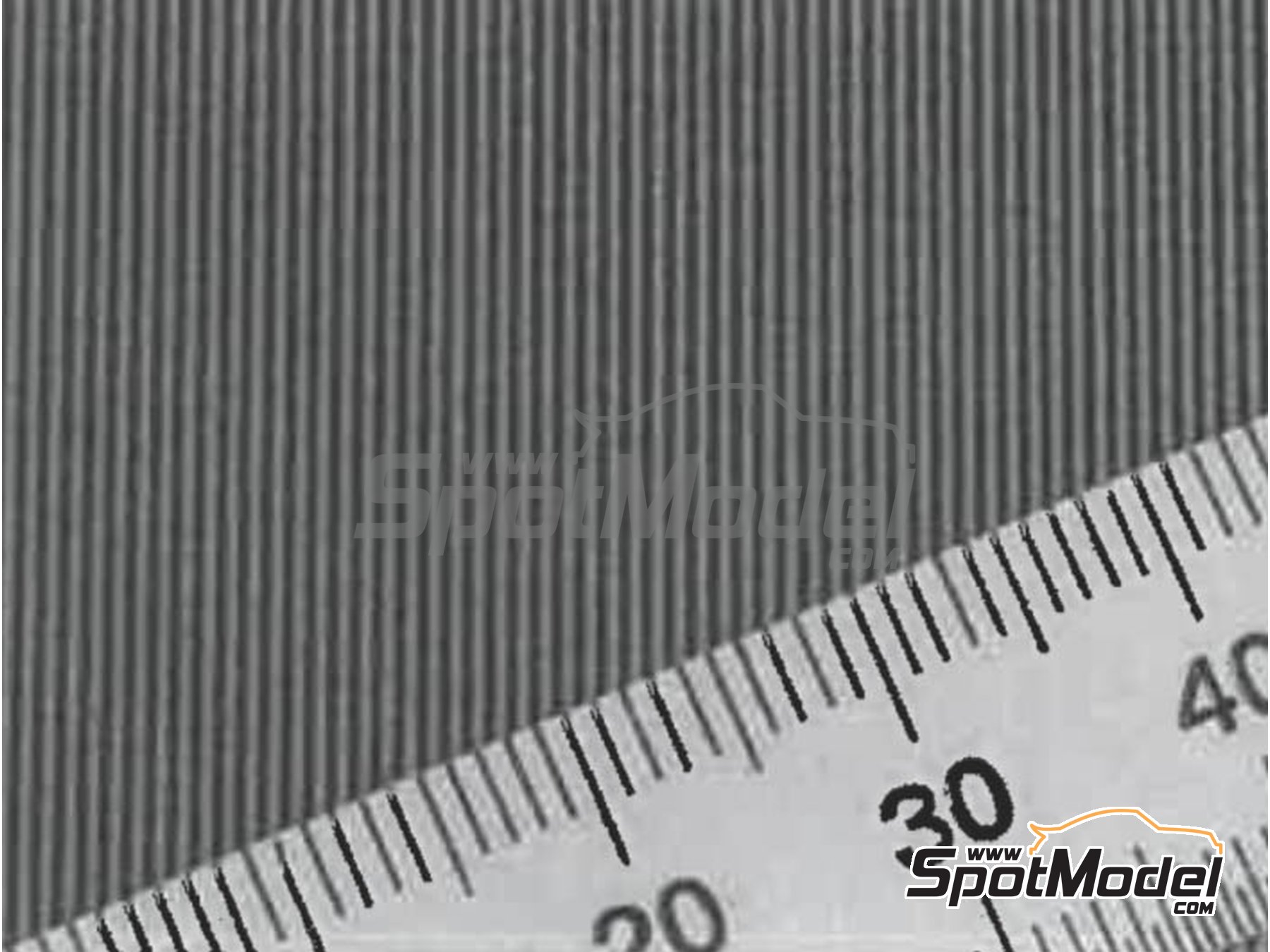 Image 1: Carbon Decal Thick Wave Pattern Type 1 Small | Carbon fiber decal in 1/24 scale manufactured by Model Factory Hiro (ref.&nbsp;MFH-P1138, also 4580011500011 and P1138)