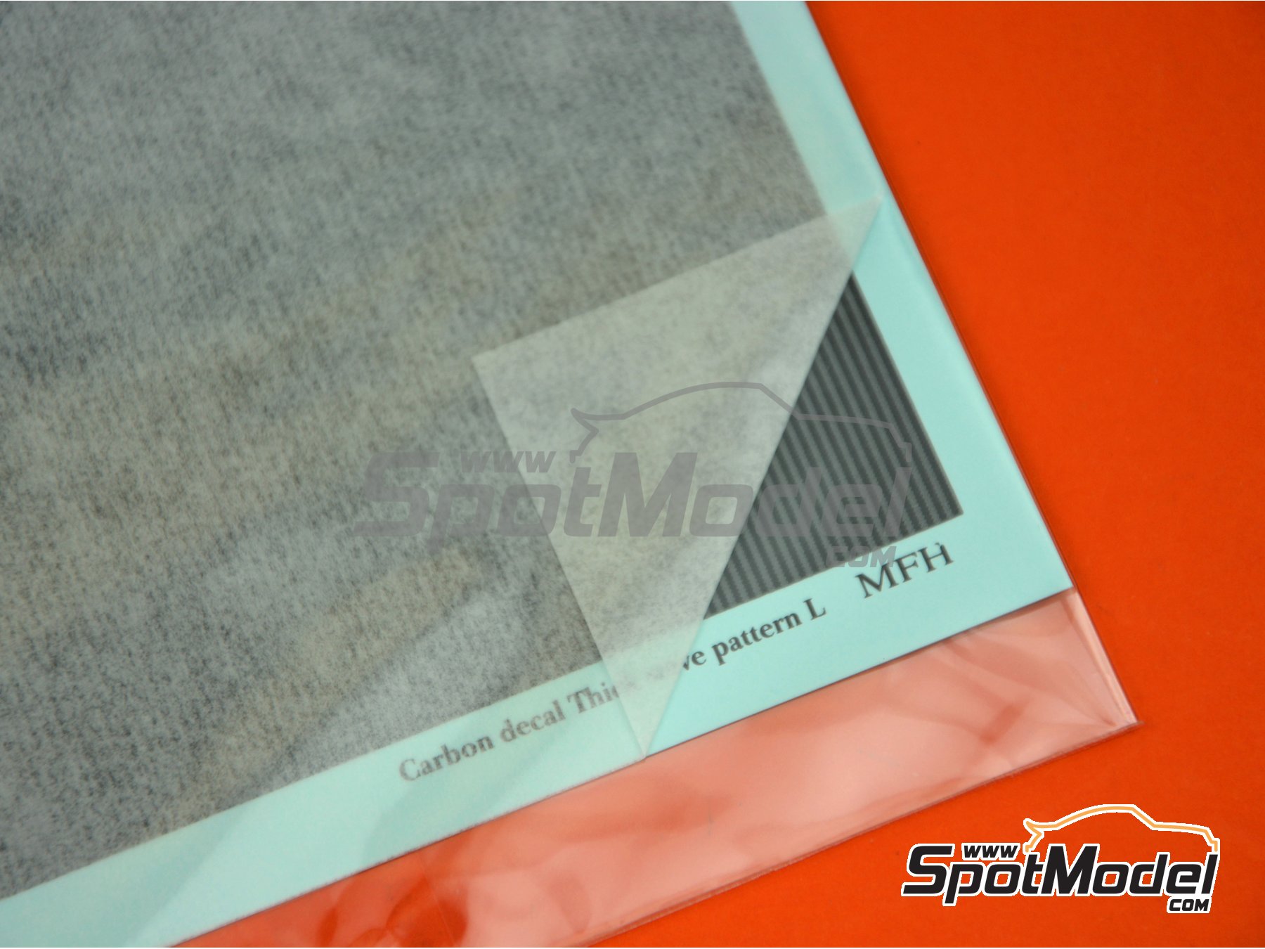 Image 5: Fibra de carbono con trama gruesa de tipo 1 de tama&ntilde;o grande | Calca de trama de fibra de carbono en escala&nbsp;1/12 fabricado por Model Factory Hiro (ref.&nbsp;MFH-P1139, tambien 4580011500028 y P1139)