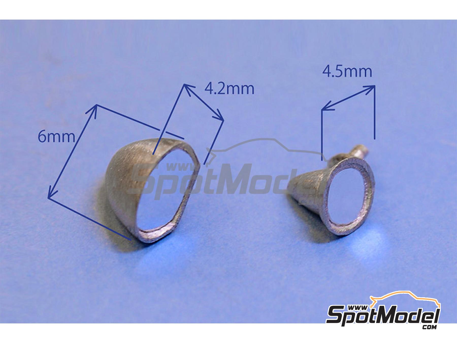 Image 2: Mirror set | Detail in 1/24 scale manufactured by Model Factory Hiro (ref.&nbsp;MFH-P1157, also 4580011500219 and P1157)