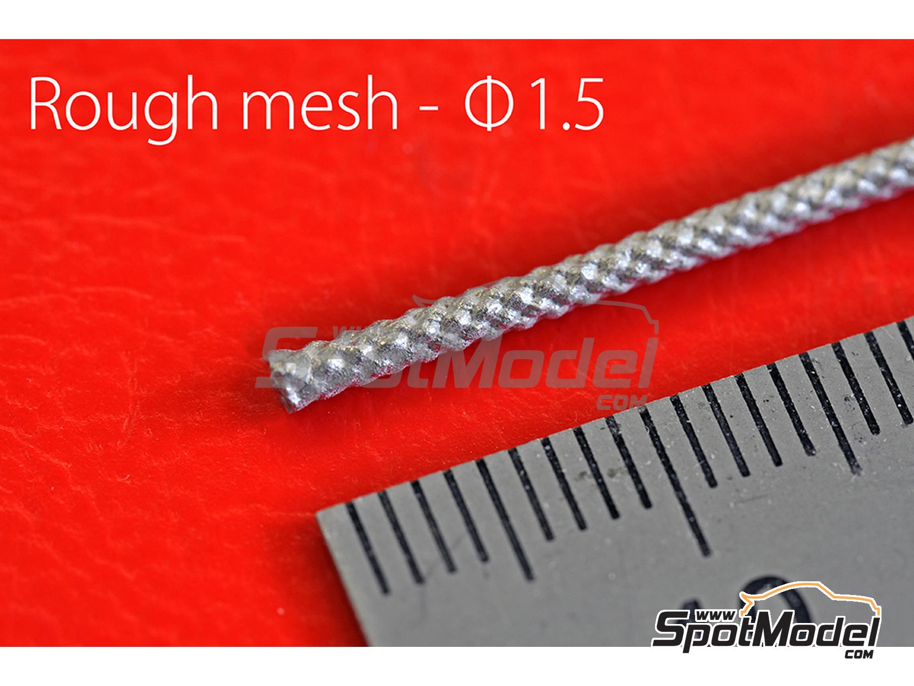 Image 1: Rough mesh pipes 1.5 mm | Pipe manufactured by Model Factory Hiro (ref.&nbsp;MFH-P1166, also 4580011500301 and P1166)